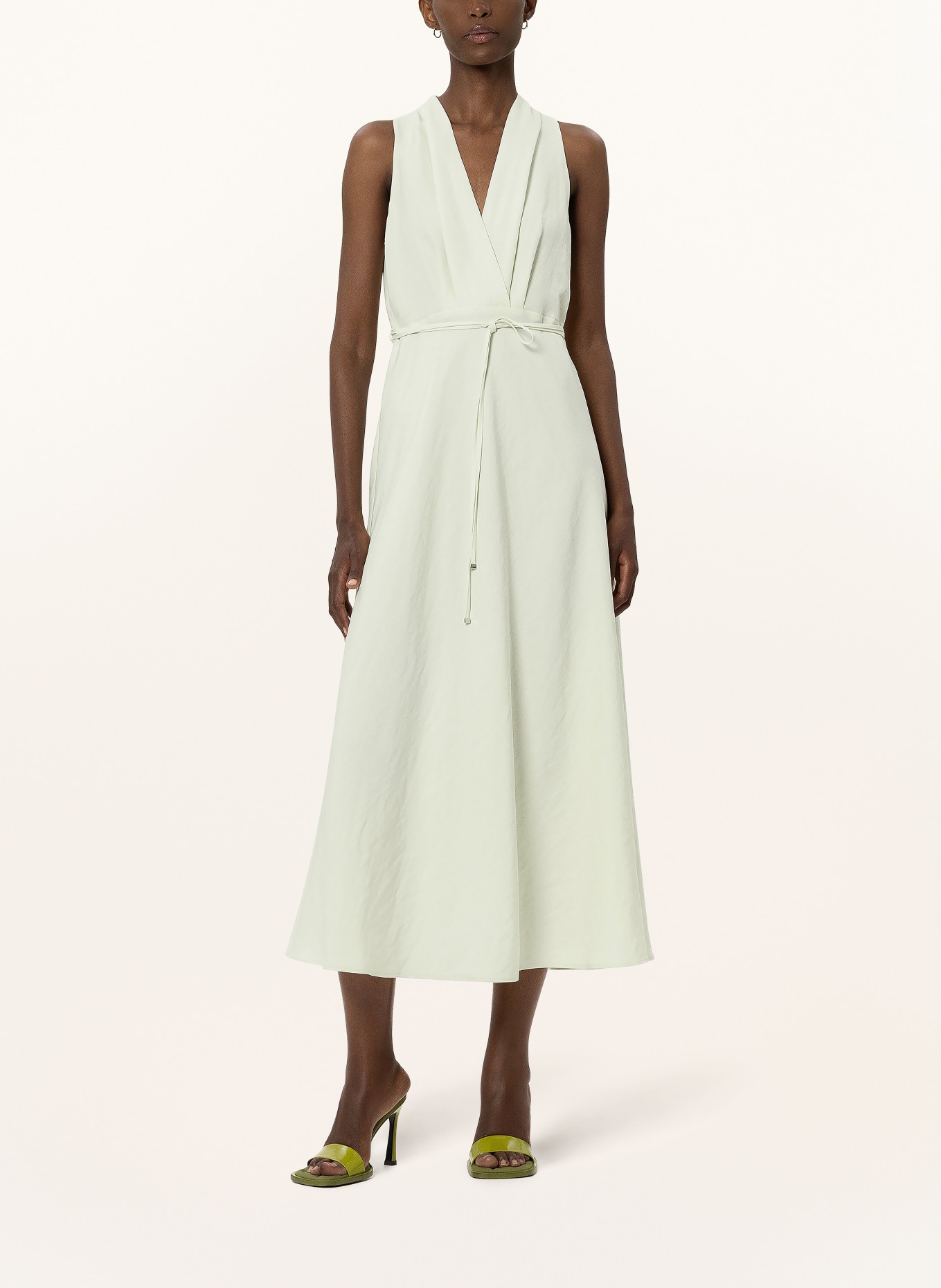 LUISA CERANO Šaty s pruhem: SVĚTLE ZELENÁ