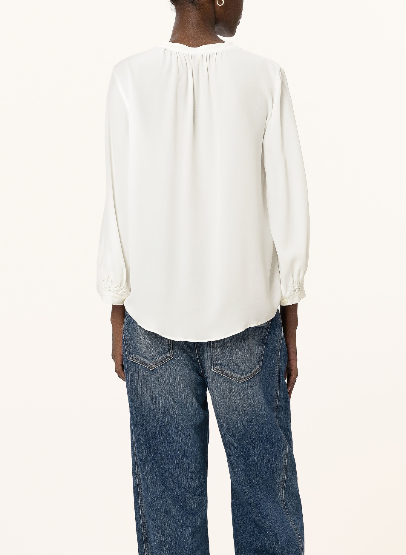 LUISA CERANO Blusenshirt mit Seide: CREME