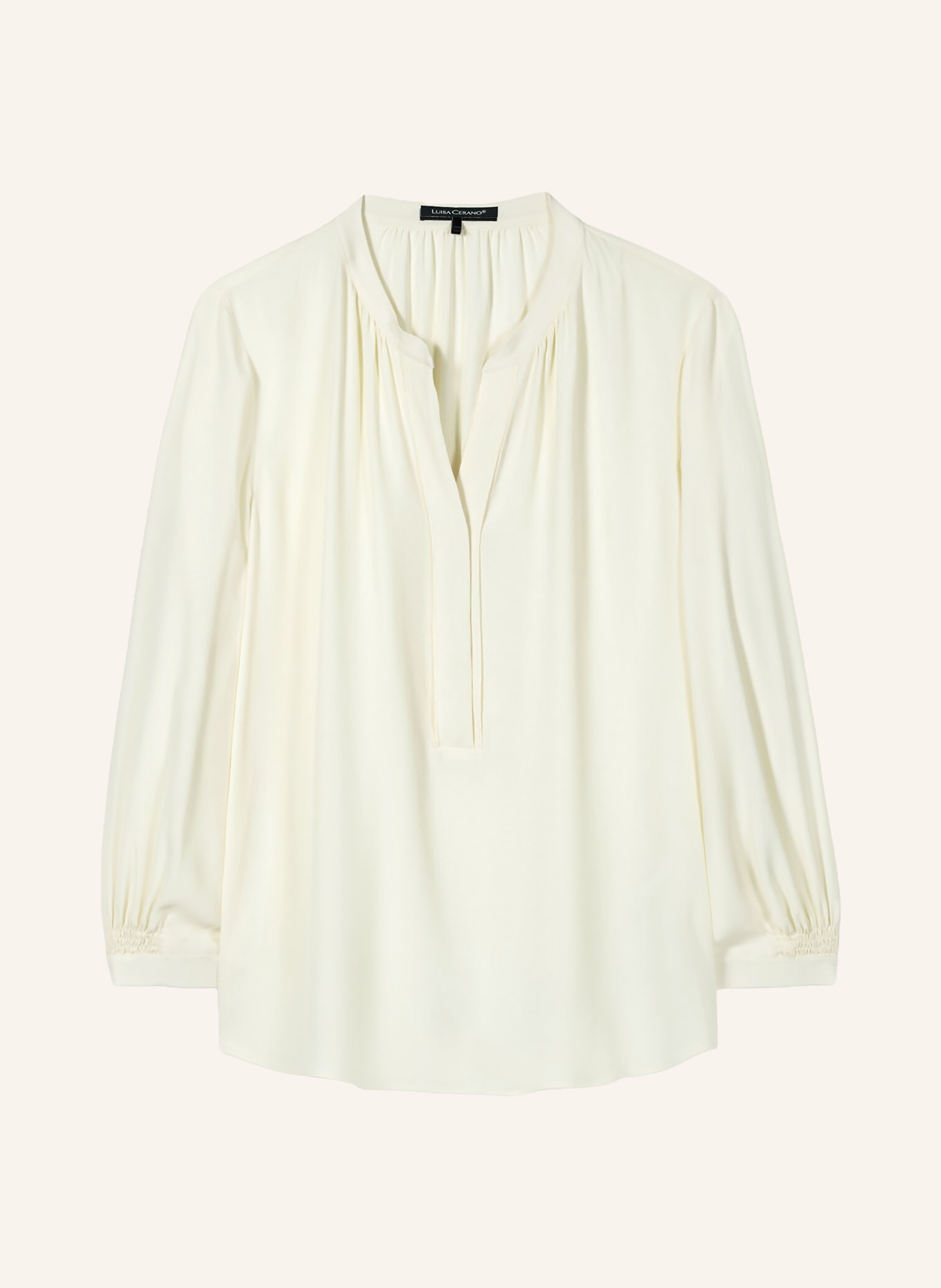 LUISA CERANO Blusenshirt mit Seide: HELLGRÜN