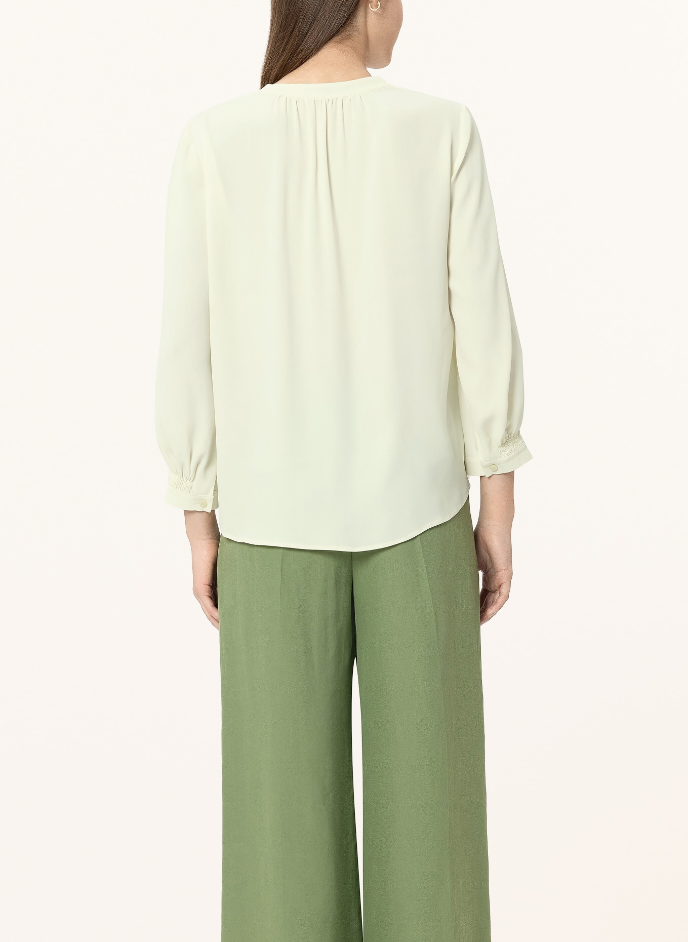 LUISA CERANO Blusenshirt mit Seide: HELLGRÜN