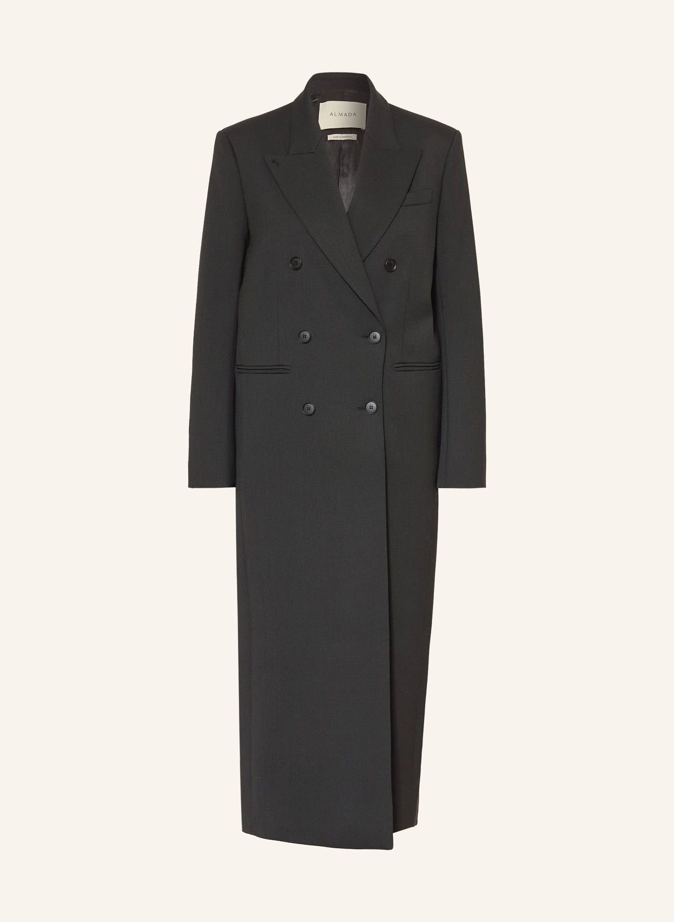 ALMADA LABEL MARGOT coat: BLACK