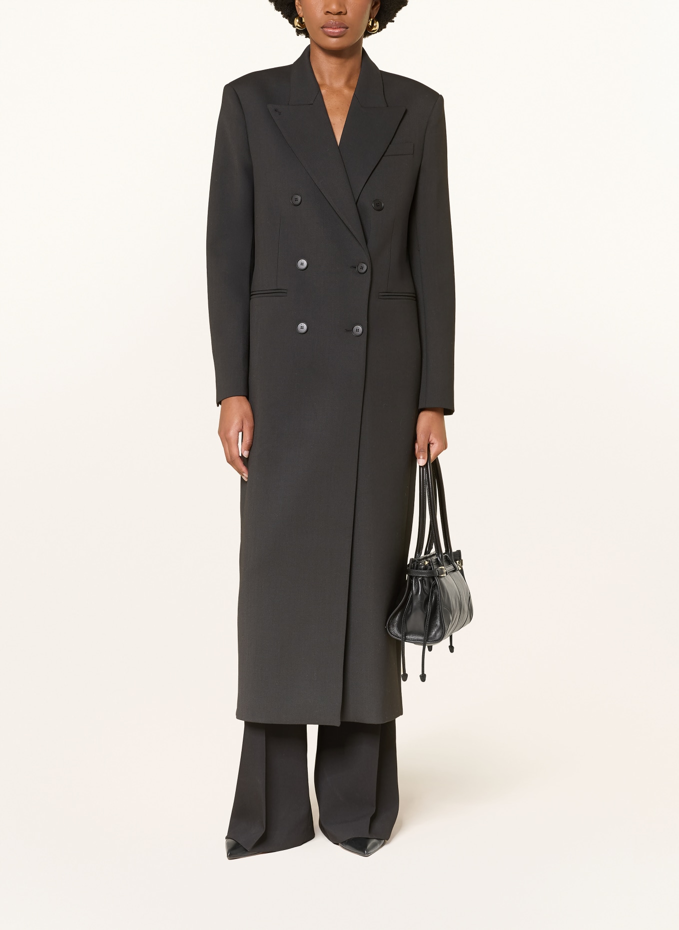ALMADA LABEL MARGOT coat: BLACK