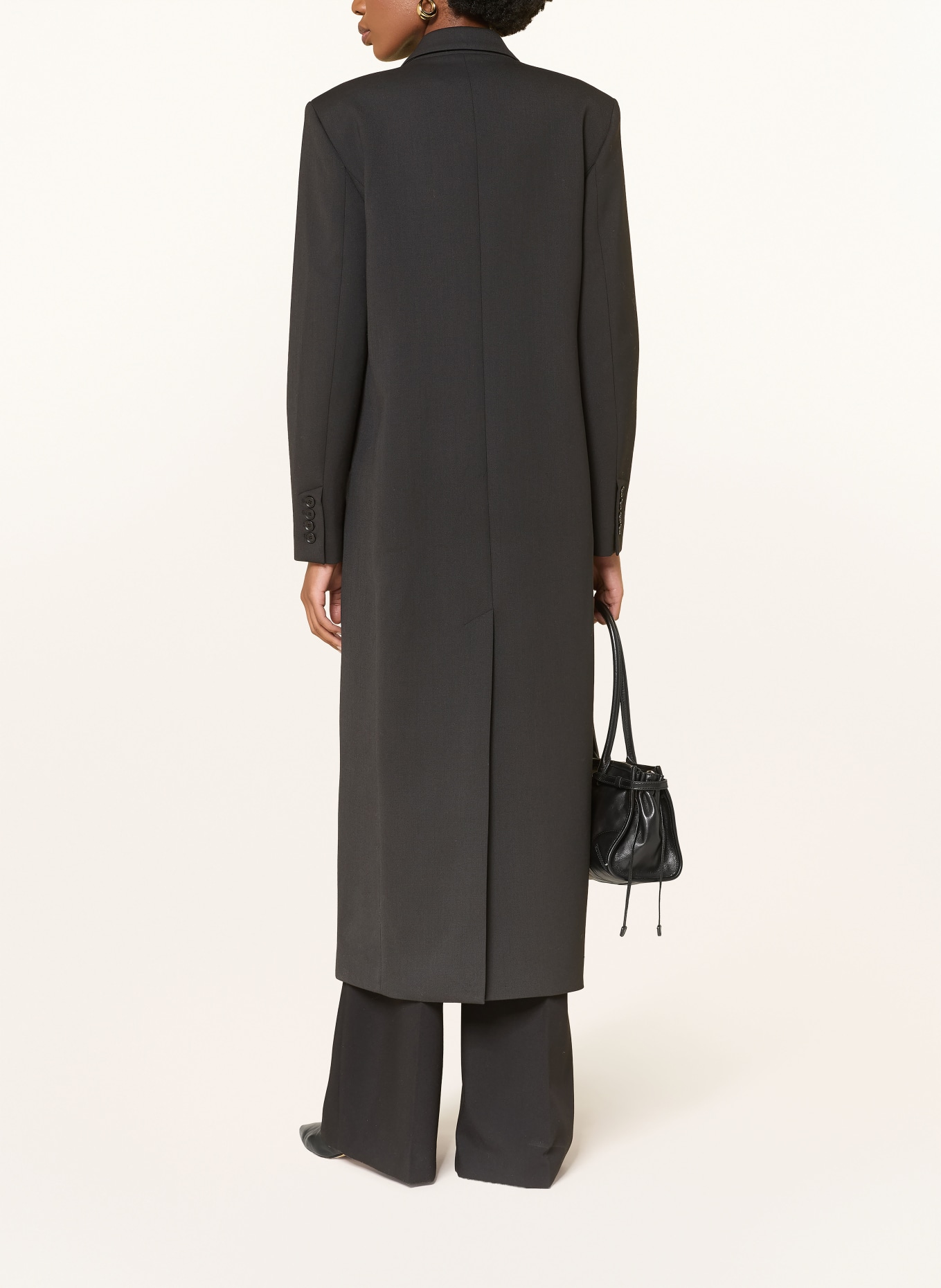 ALMADA LABEL MARGOT coat: BLACK
