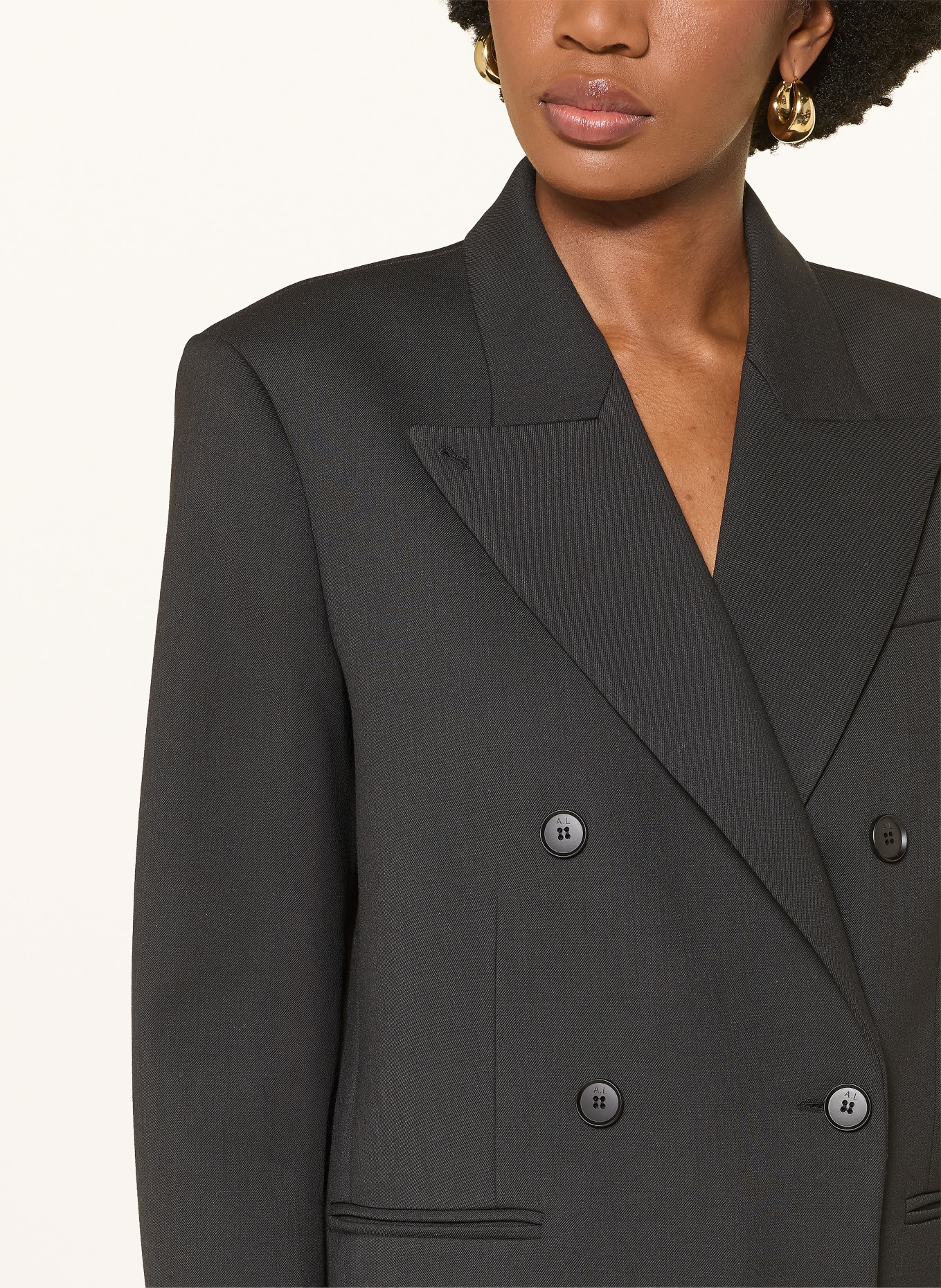 ALMADA LABEL MARGOT coat: BLACK