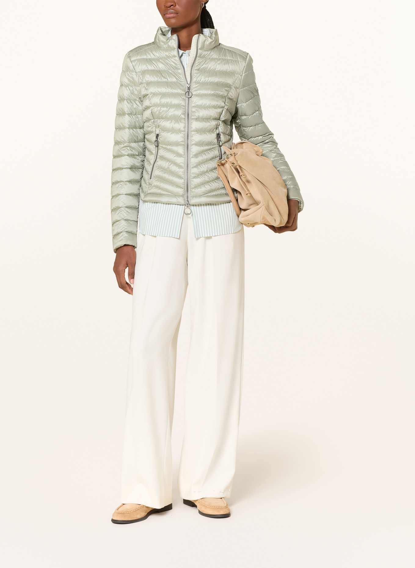 GIL BRET prošívaná bunda: SVĚTLE ZELENÁ