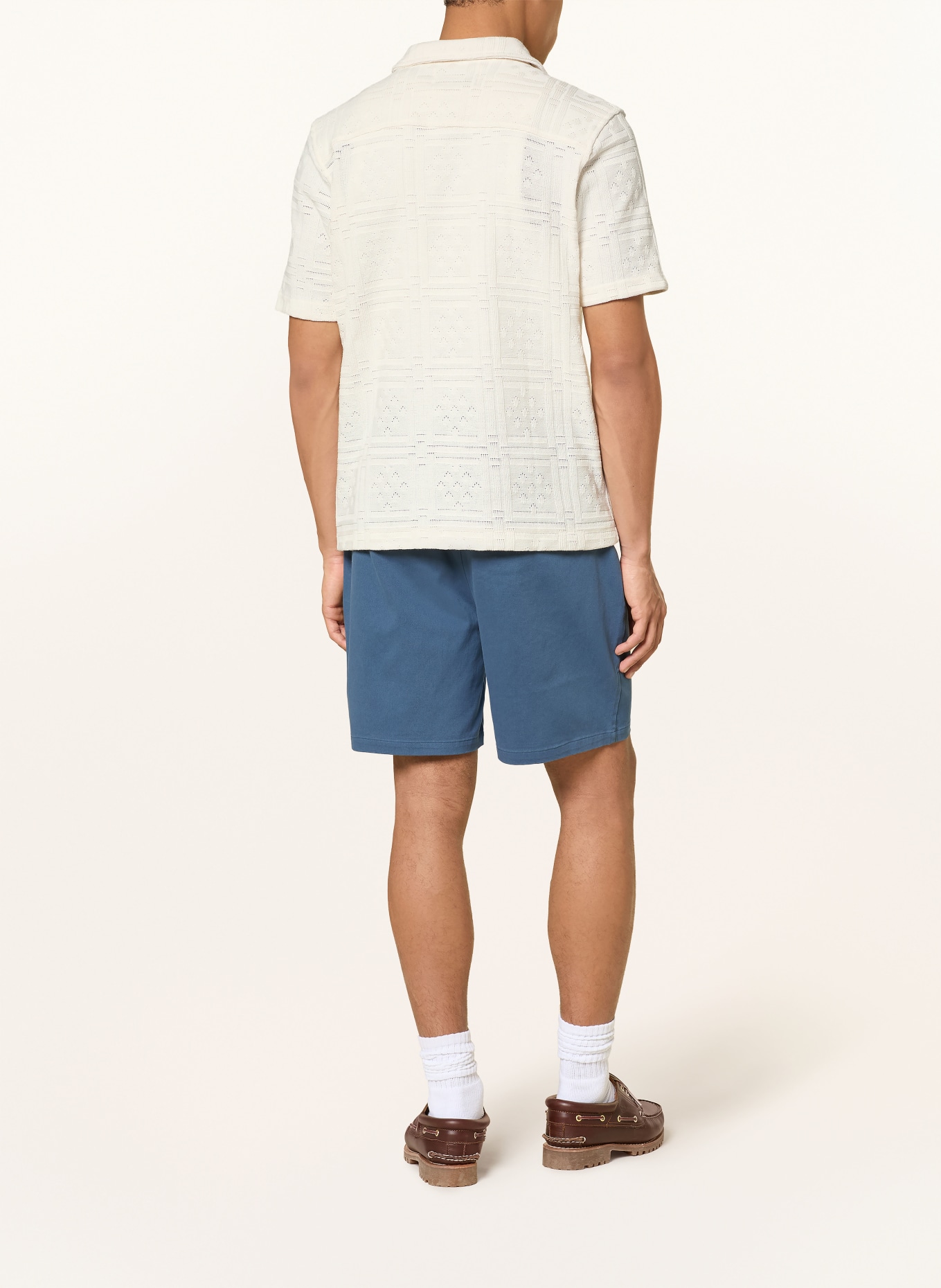 LES DEUX Strickhemd HECTOR Loose Fit: ECRU