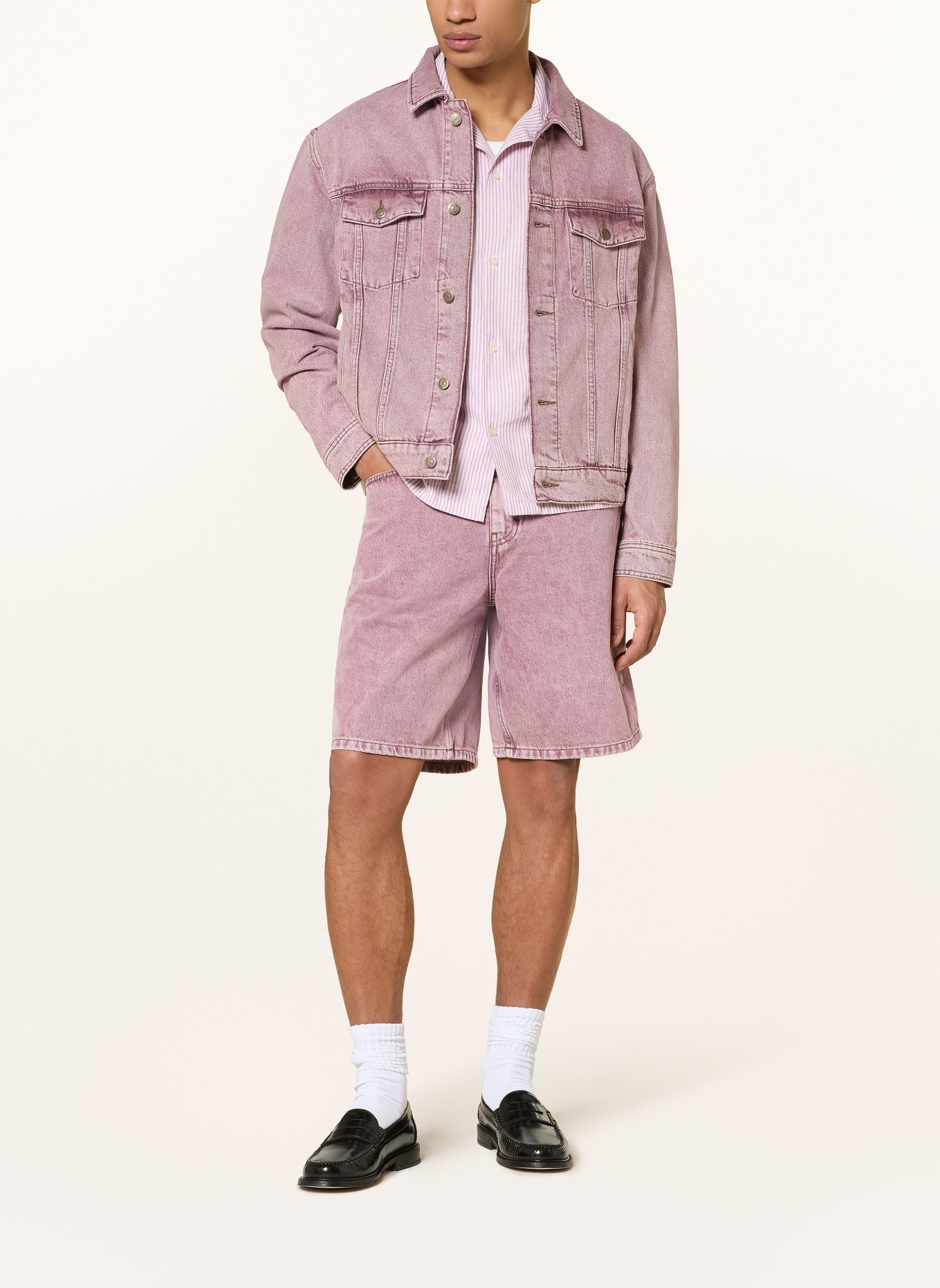 LES DEUX Szorty jeansowe RYDER: LILA