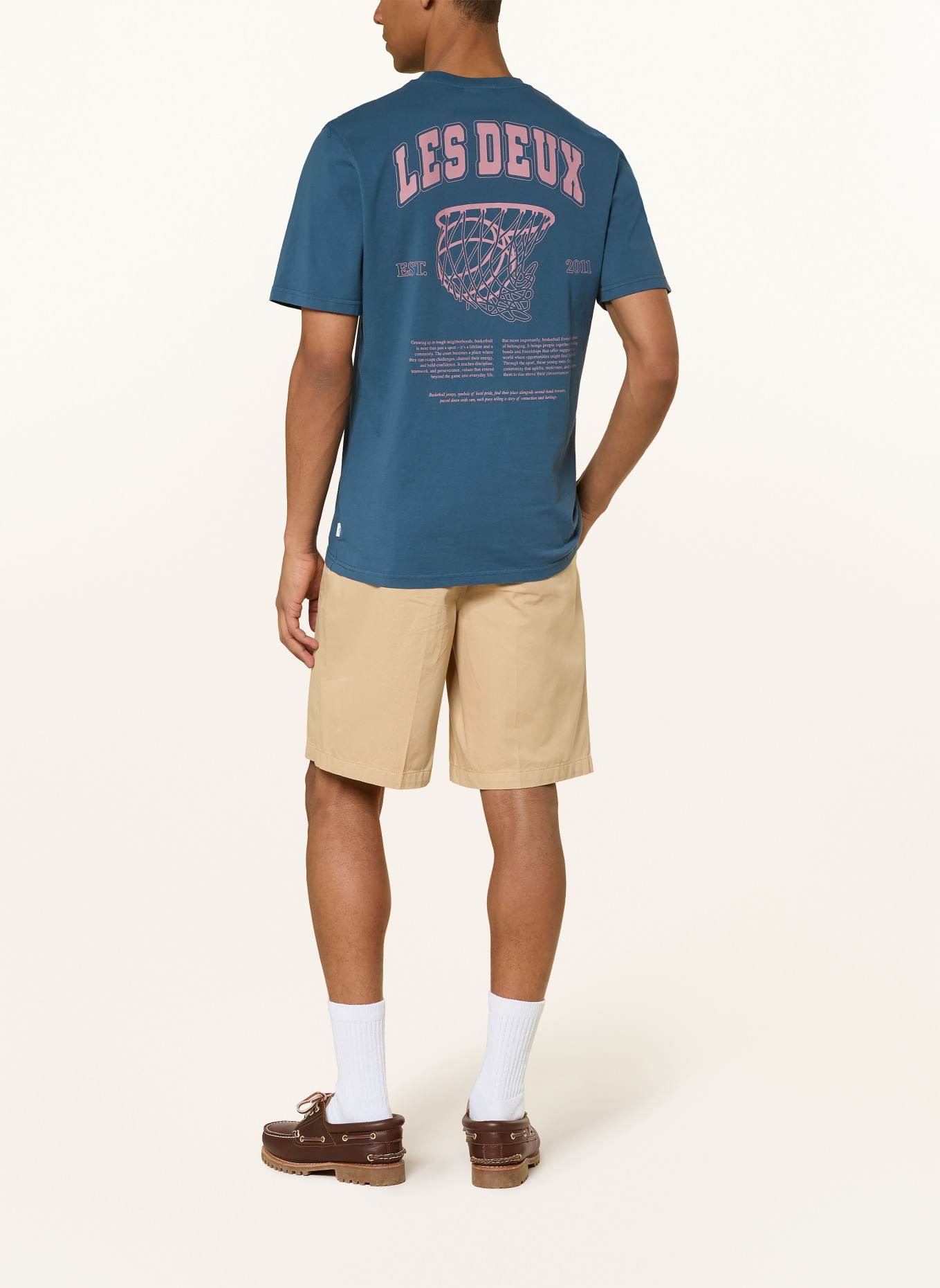 LES DEUX T-Shirt BRADY: BLAU