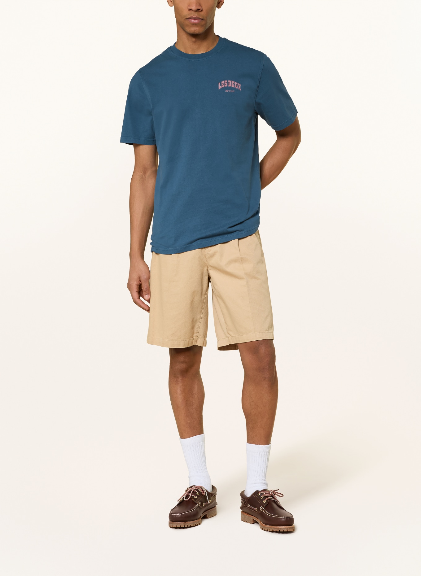 LES DEUX T-Shirt BRADY: BLAU