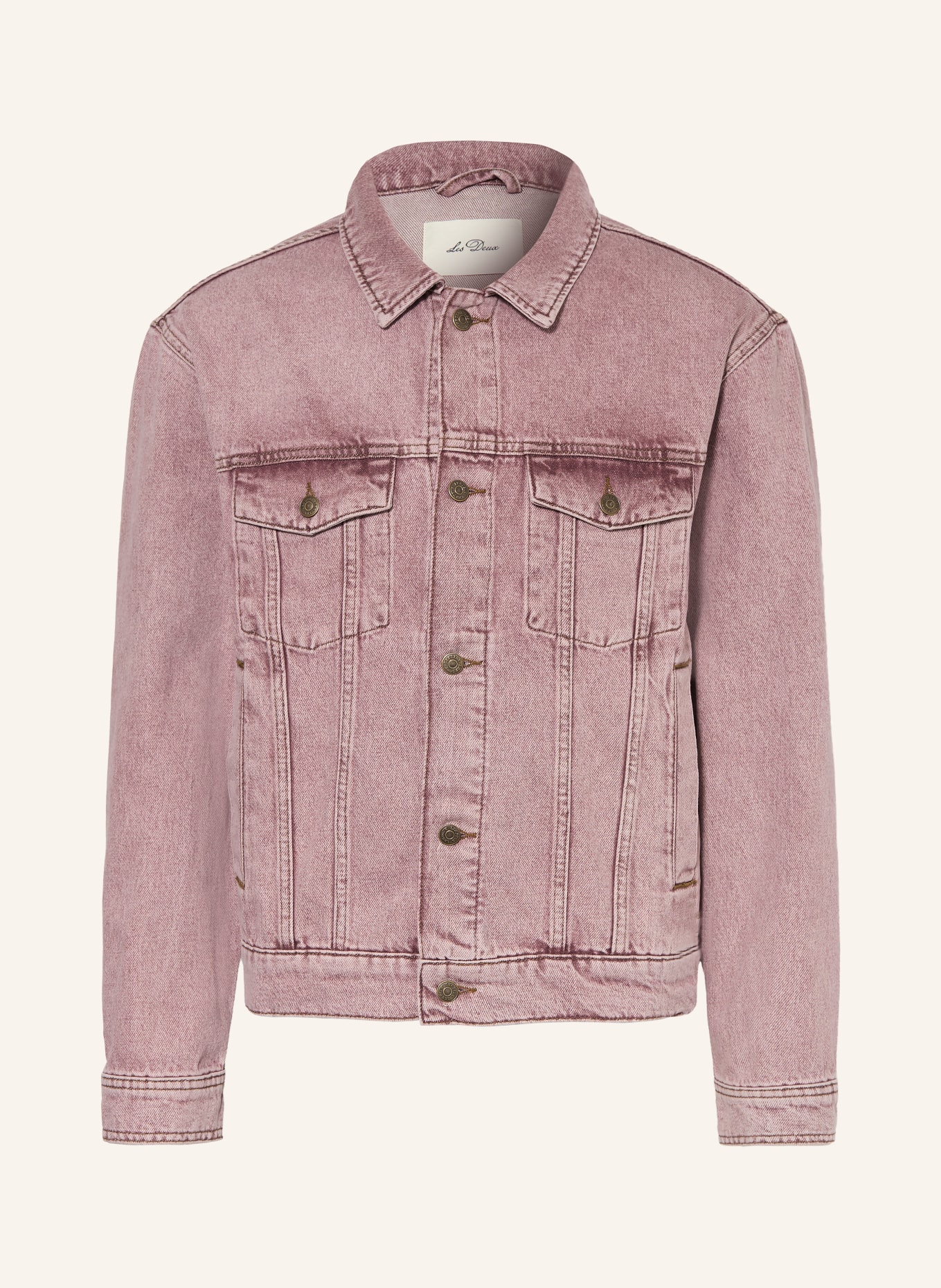 LES DEUX Džínová bunda RALLY: 643 LIGHT PINK DENIM WASH