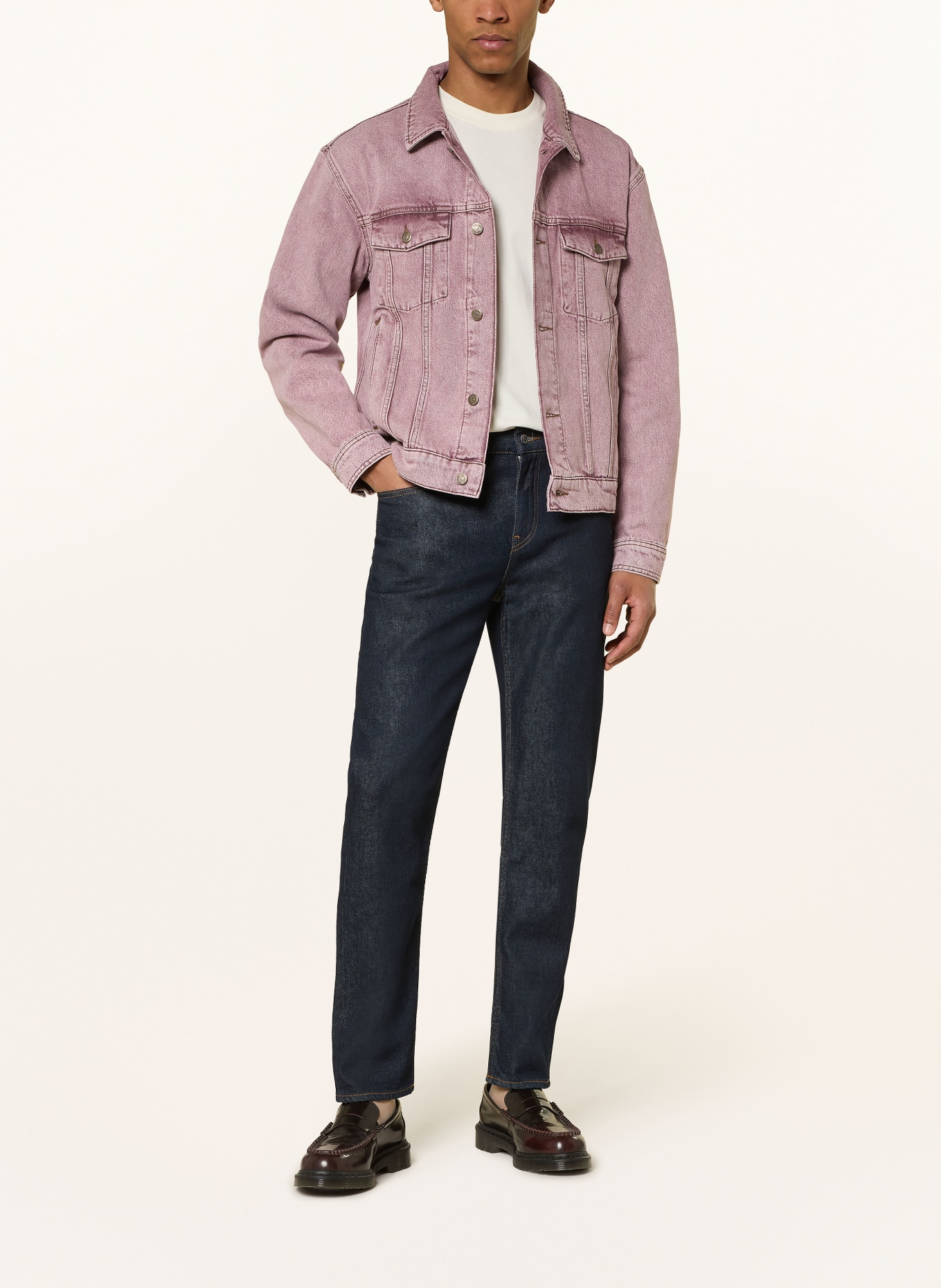 LES DEUX Džínová bunda RALLY: 643 LIGHT PINK DENIM WASH