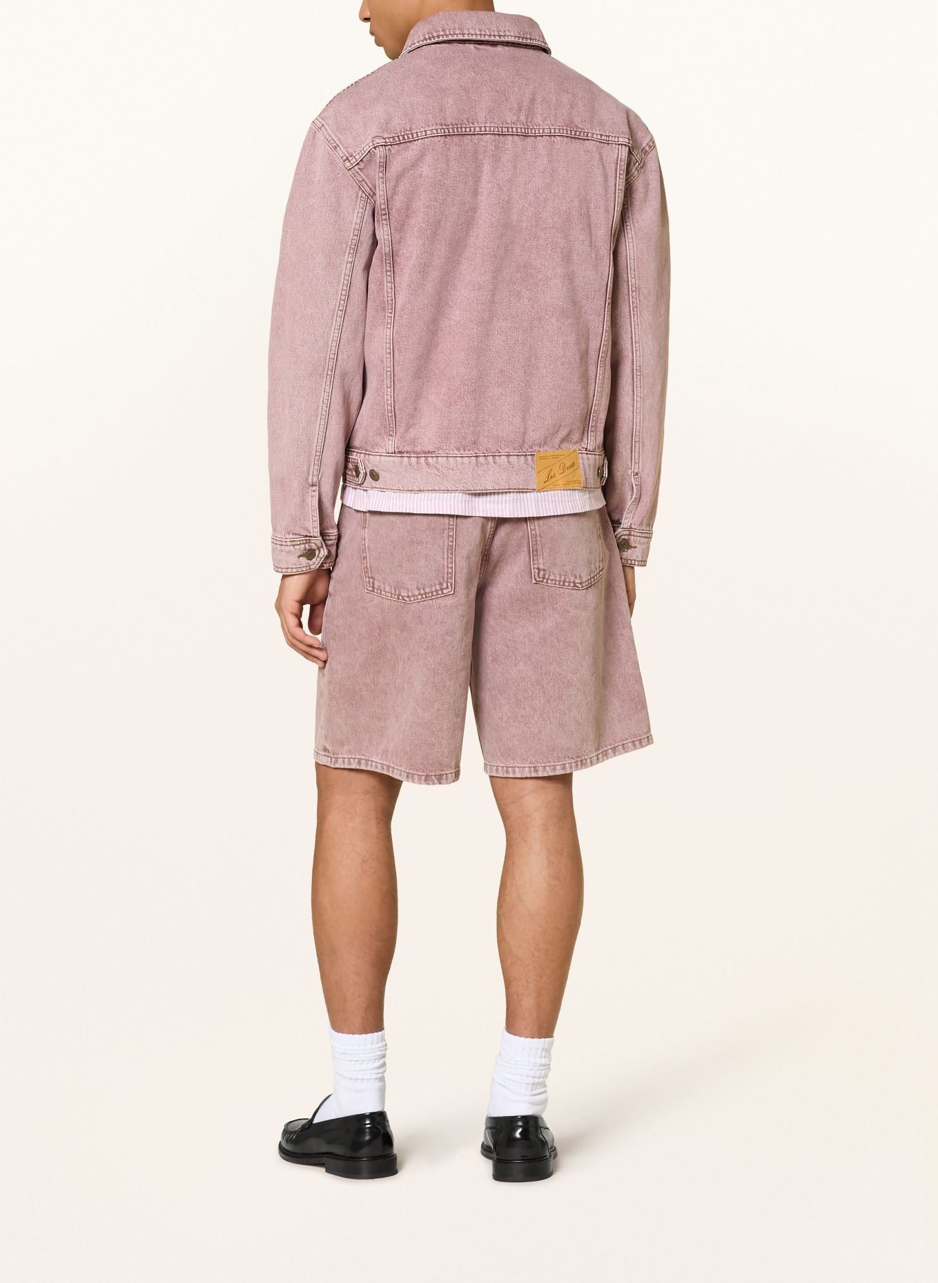 LES DEUX Jeansjas RALLY: 643 LIGHT PINK DENIM WASH