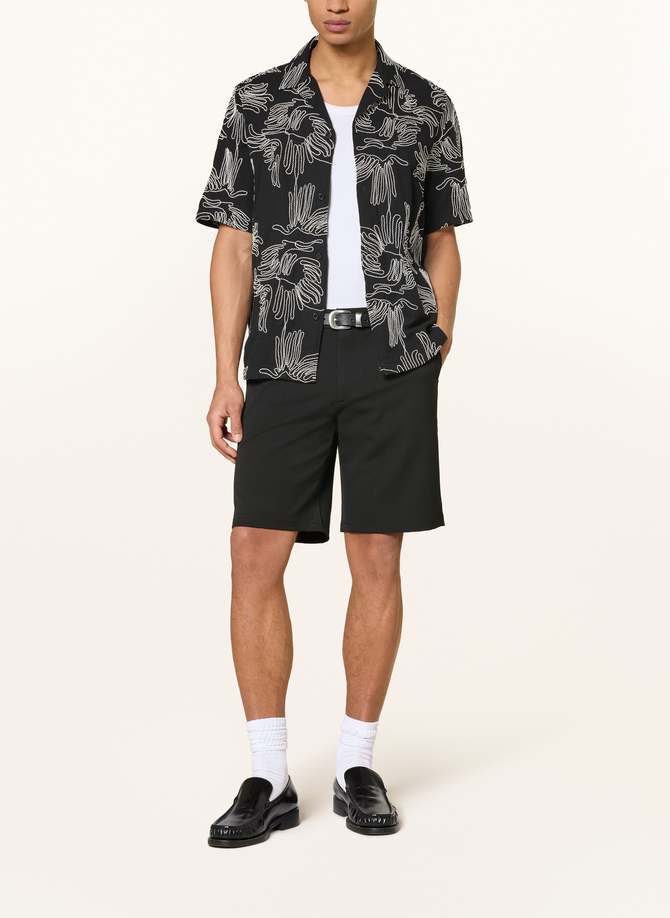 LES DEUX Chinoshorts: SCHWARZ