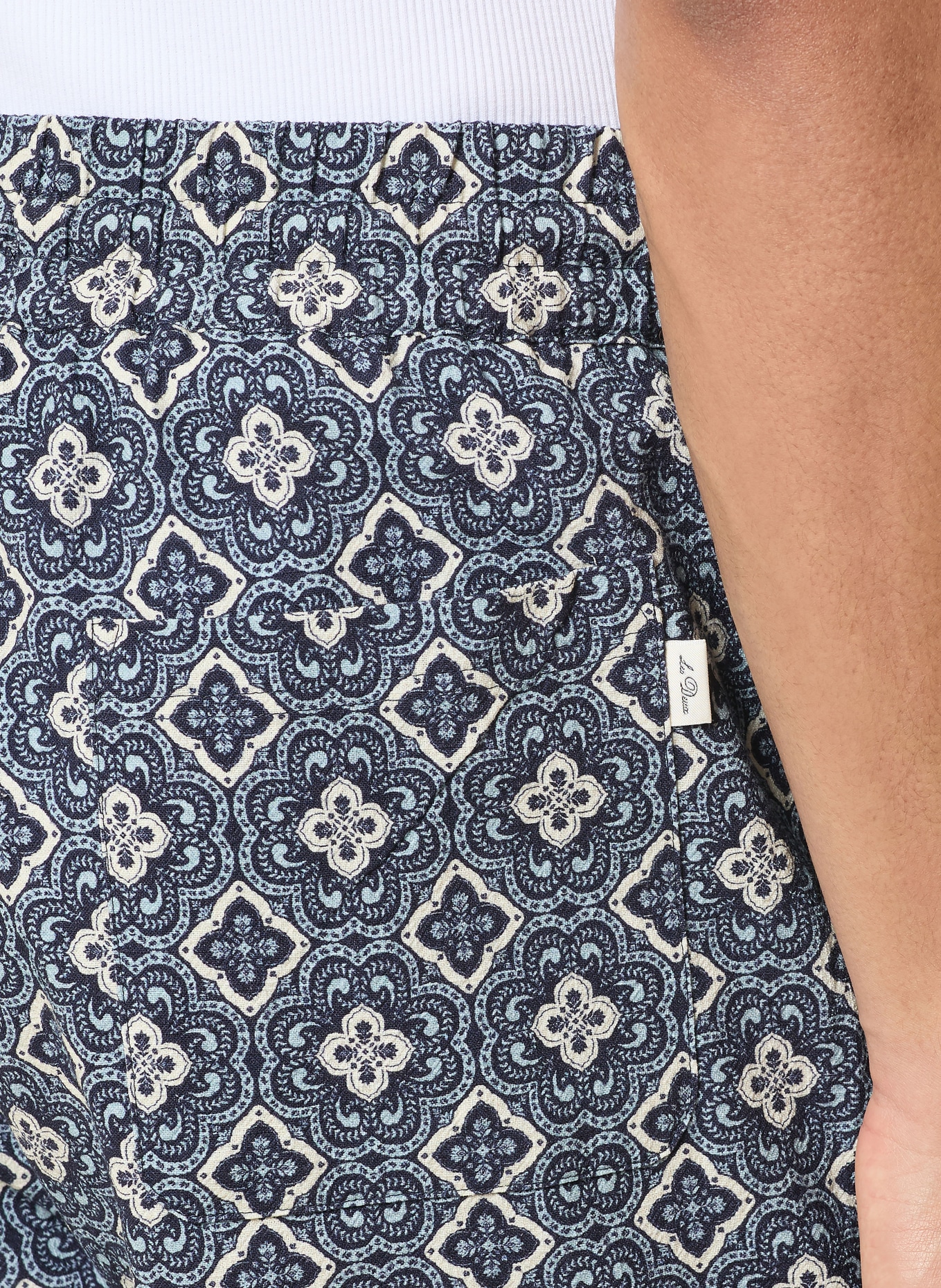 LES DEUX Szorty HARRY: GRANATOWY / ECRU / SZARONIEBIESKI