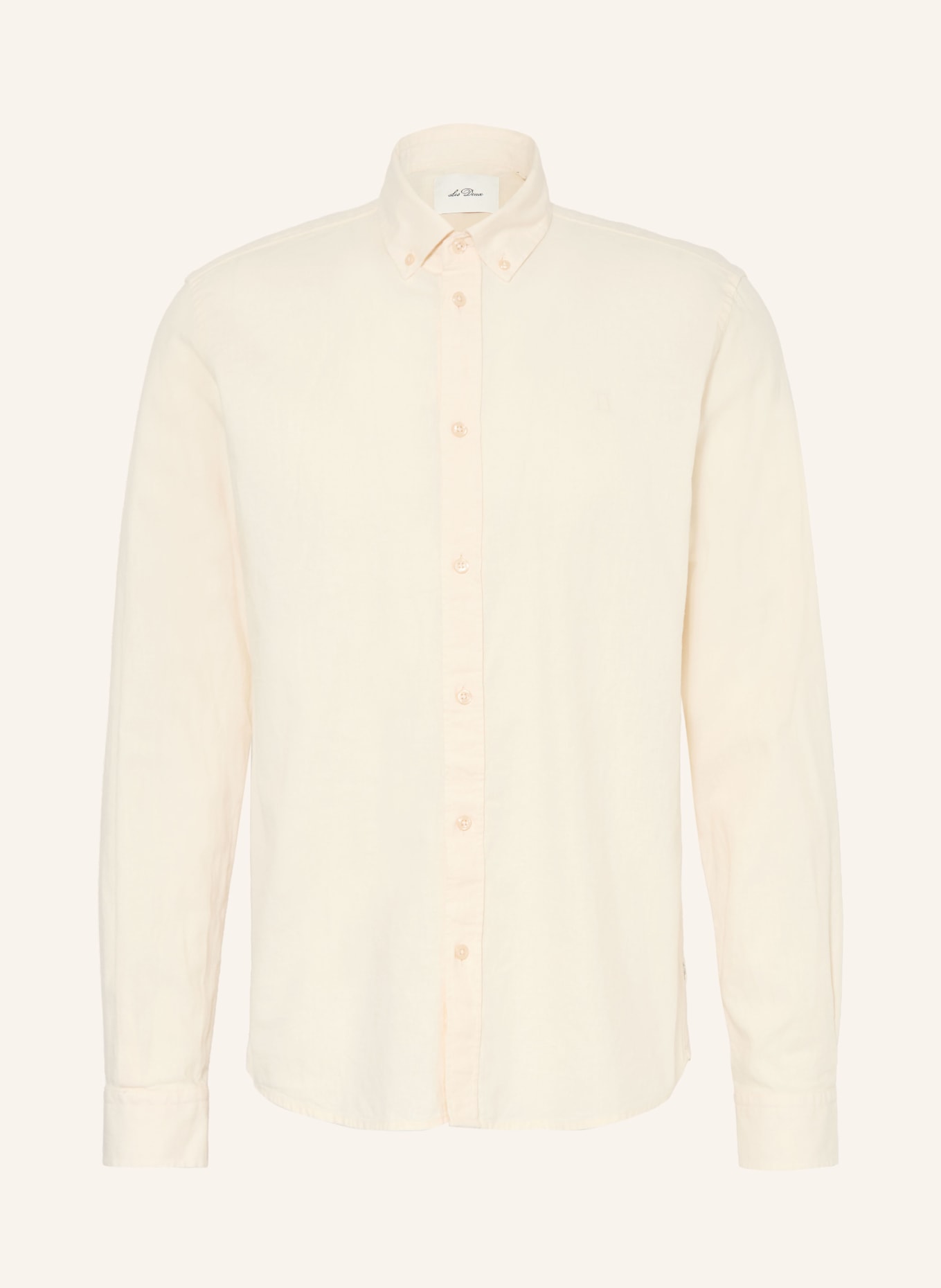 LES DEUX Hemd KONRAD Regular Fit mit Leinen: ECRU