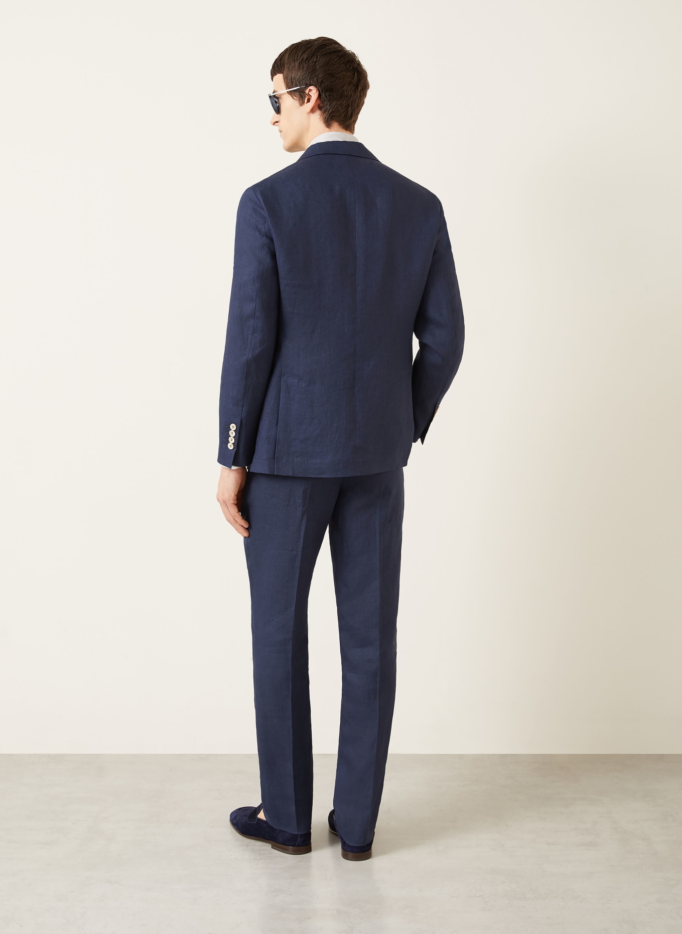 BRUNELLO CUCINELLI Anzugsakko Extra Slim Fit aus Leinen: C009 Navy