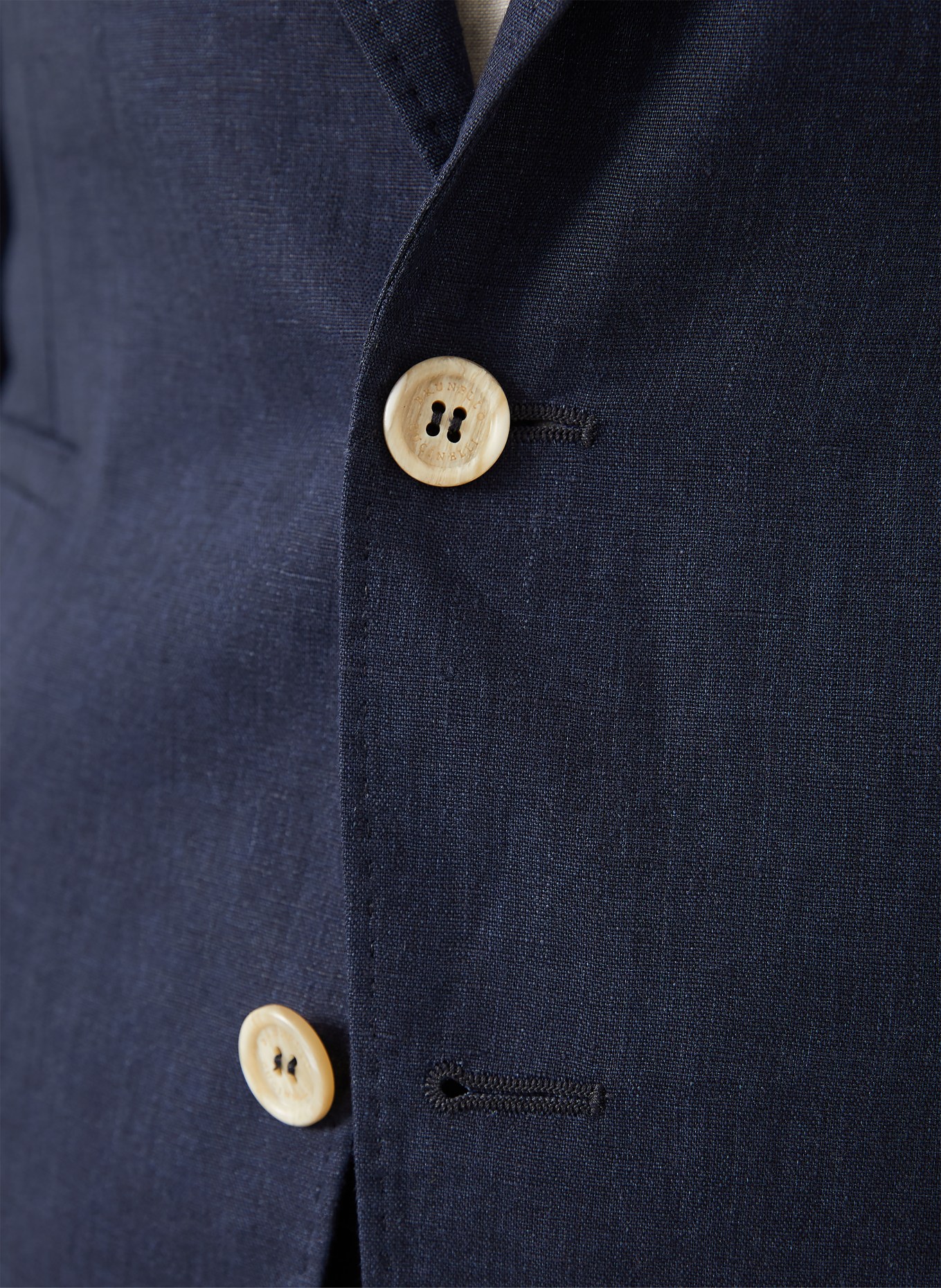 BRUNELLO CUCINELLI Anzugsakko Extra Slim Fit aus Leinen: C009 Navy
