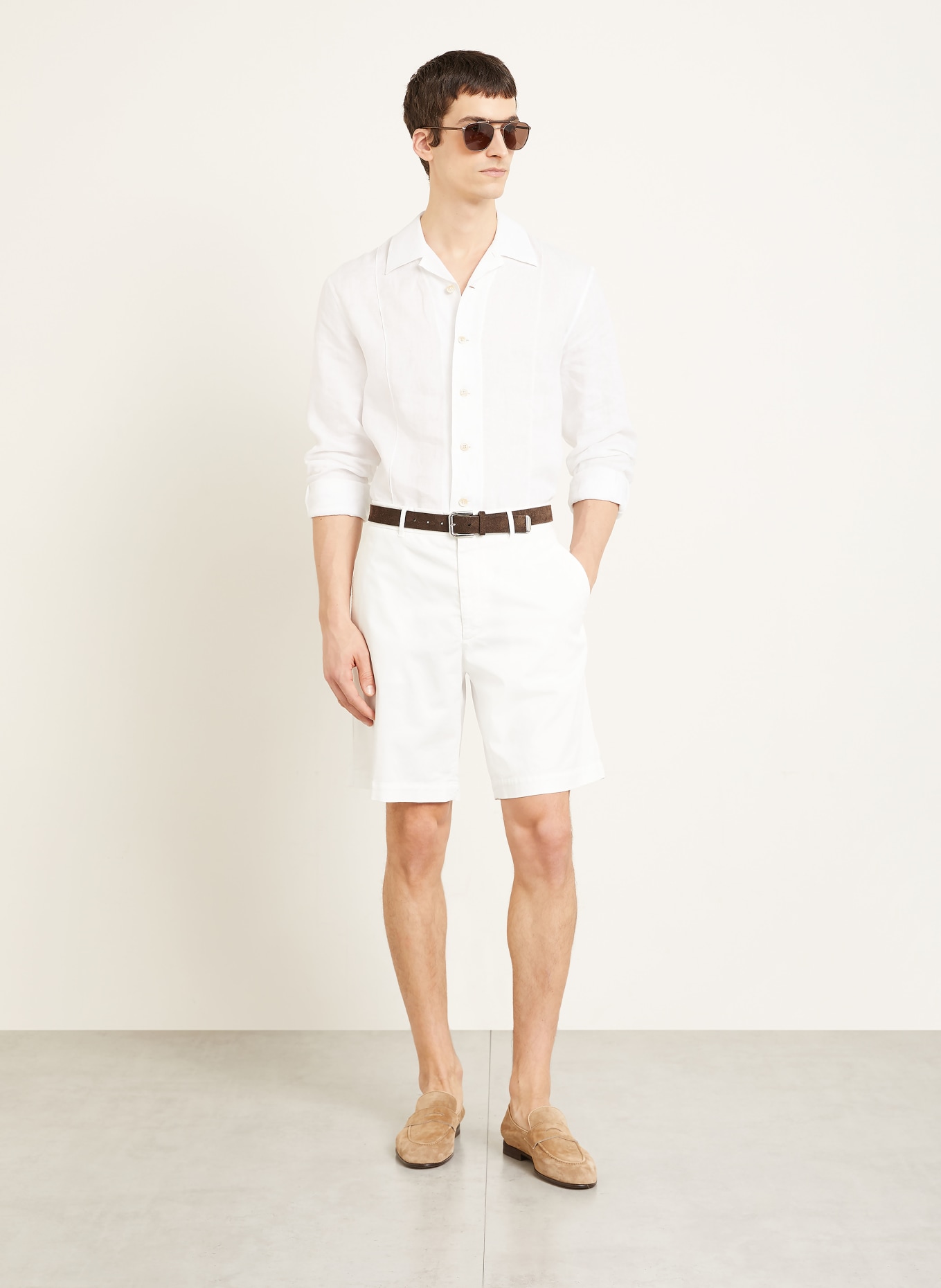BRUNELLO CUCINELLI Chinoshorts: WEISS