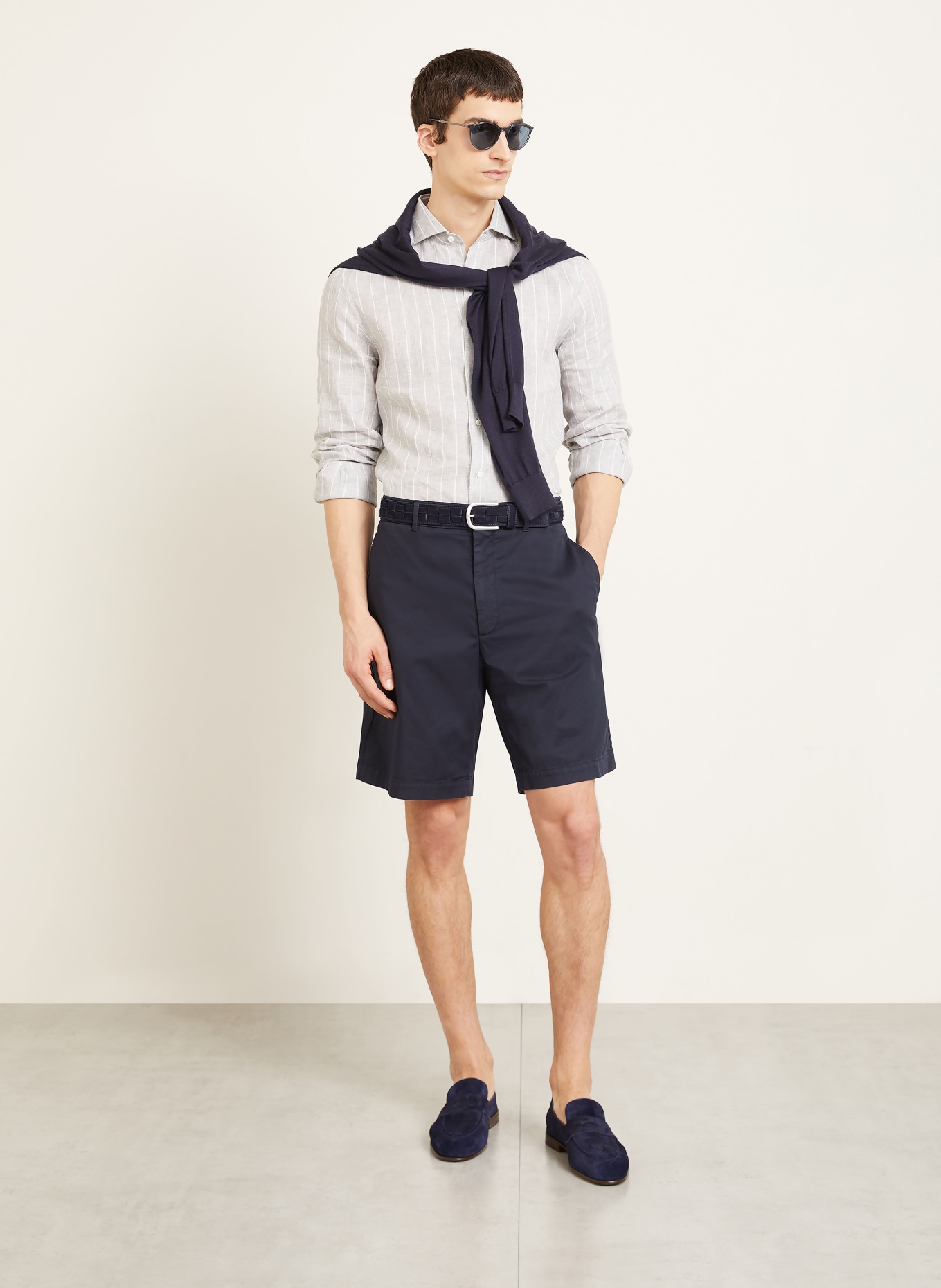 BRUNELLO CUCINELLI Chinoshorts: DUNKELBLAU