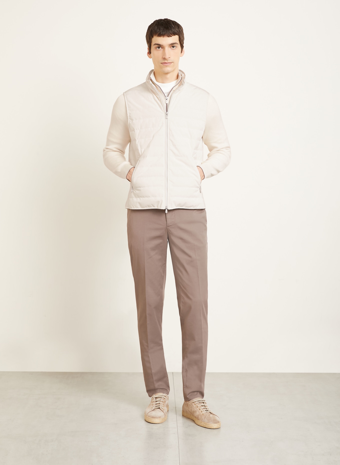 BRUNELLO CUCINELLI Daunenweste: WEISS