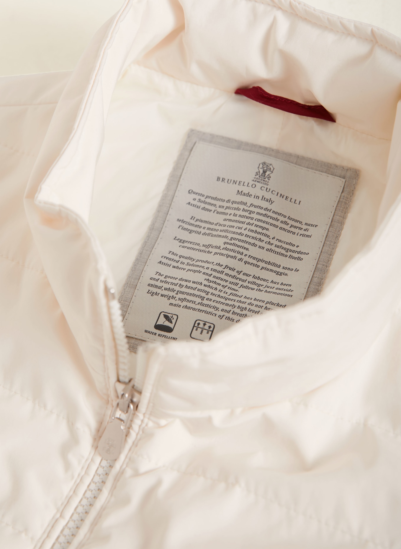 BRUNELLO CUCINELLI Daunenweste: WEISS