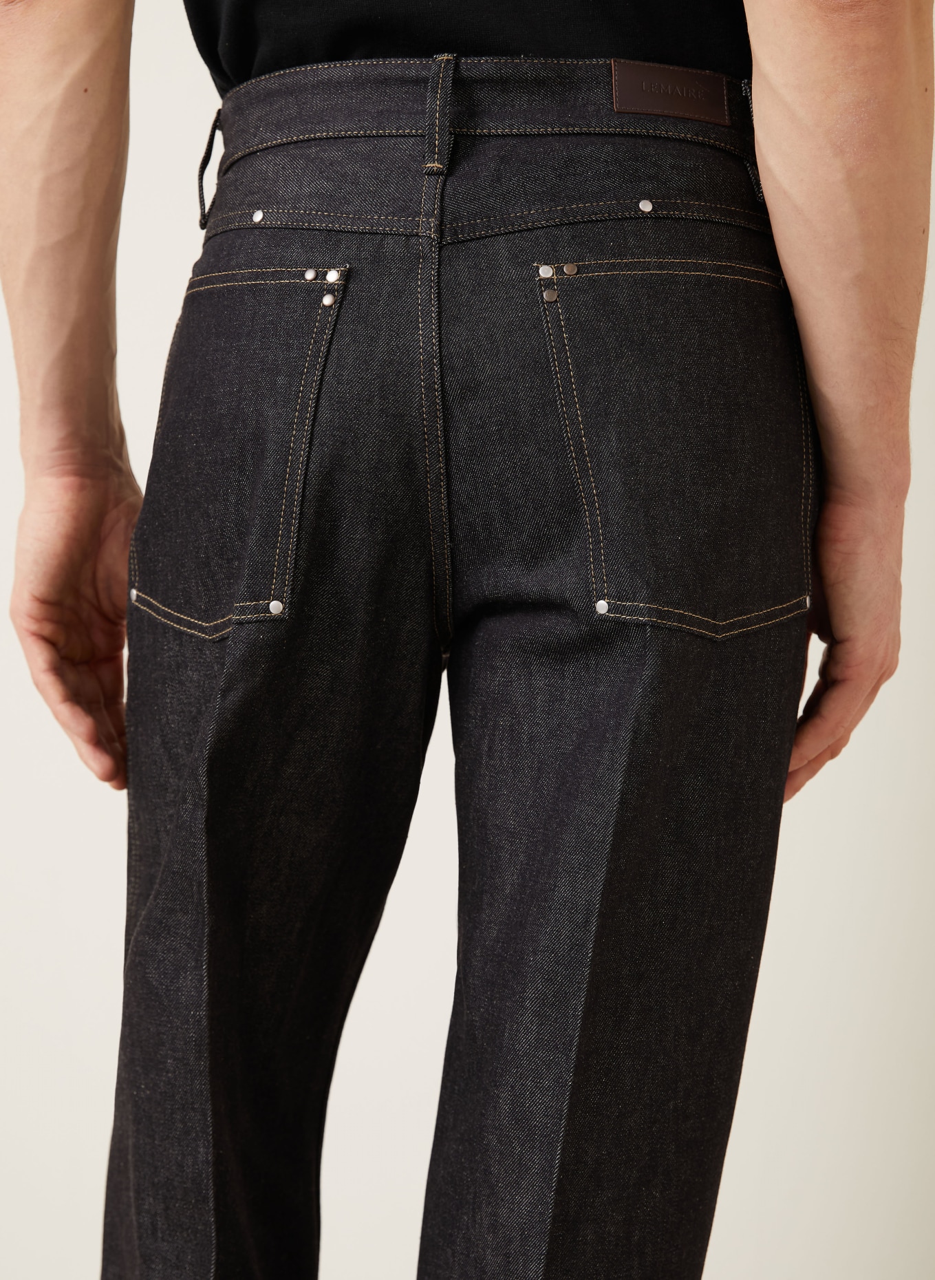 LEMAIRE Regular fit jeans with rivets: BK965 SLATE