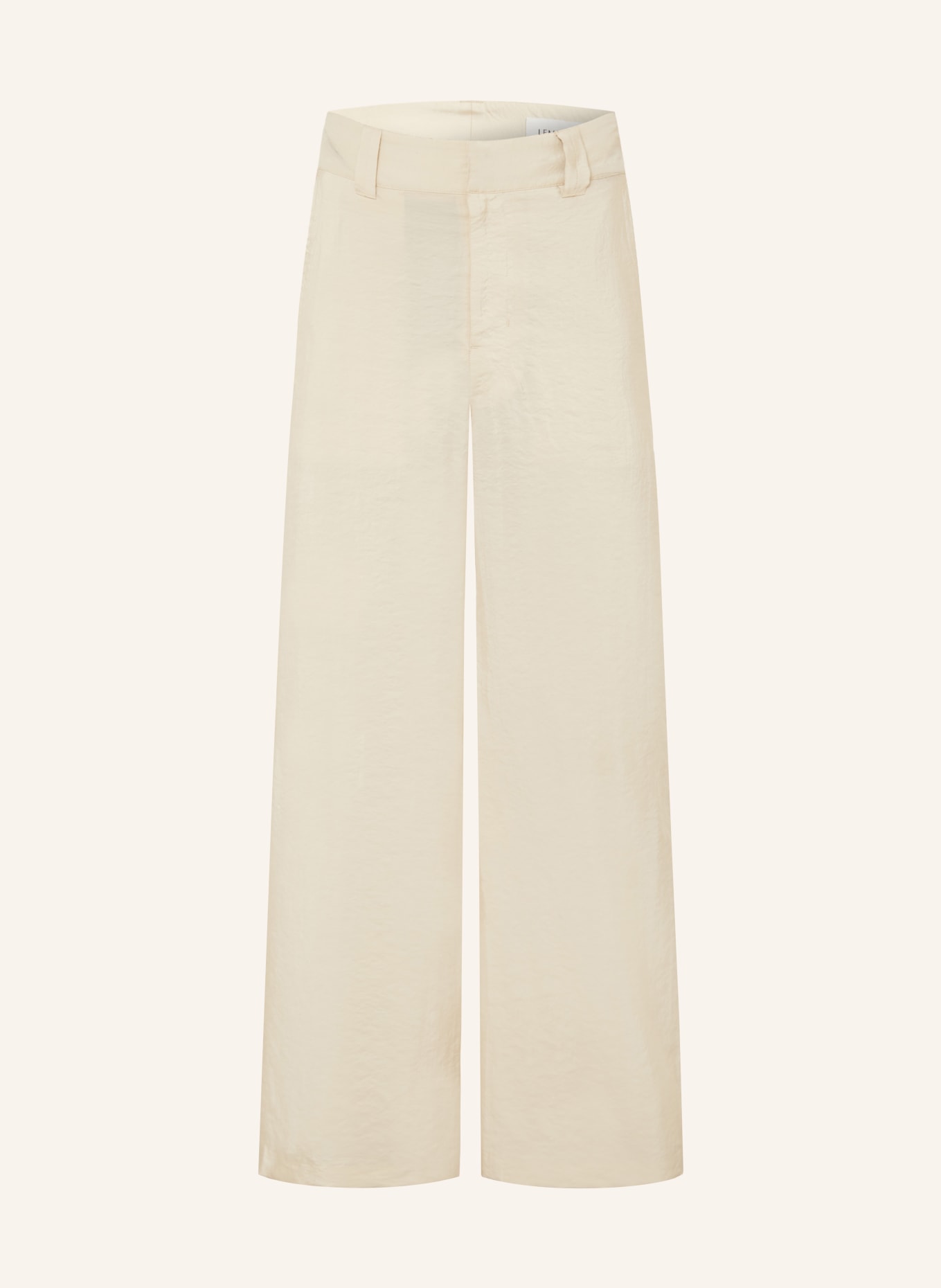 LEMAIRE Silk pants, regular fit: BG235 OAT MILK