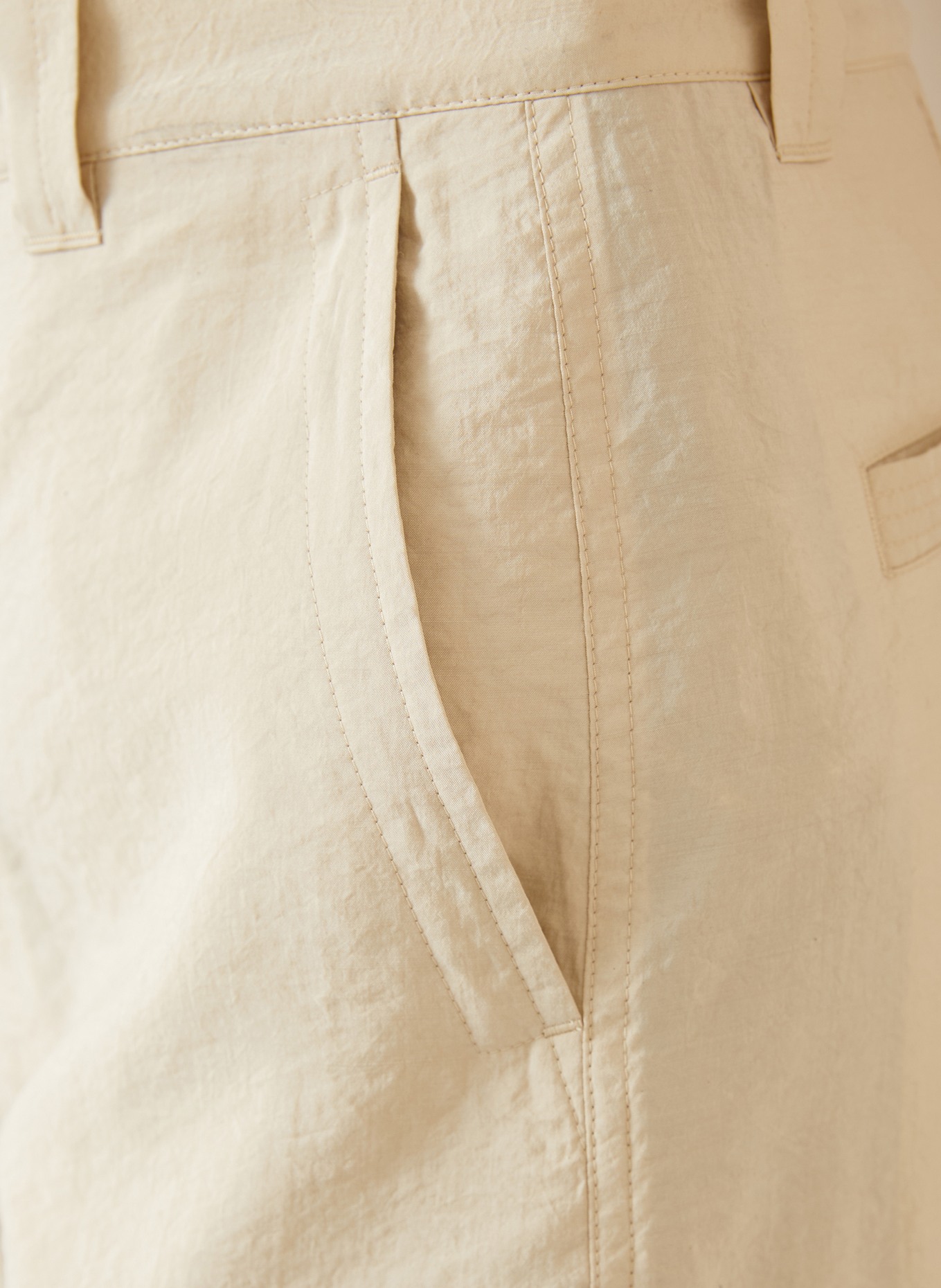 LEMAIRE Silk pants, regular fit: BG235 OAT MILK