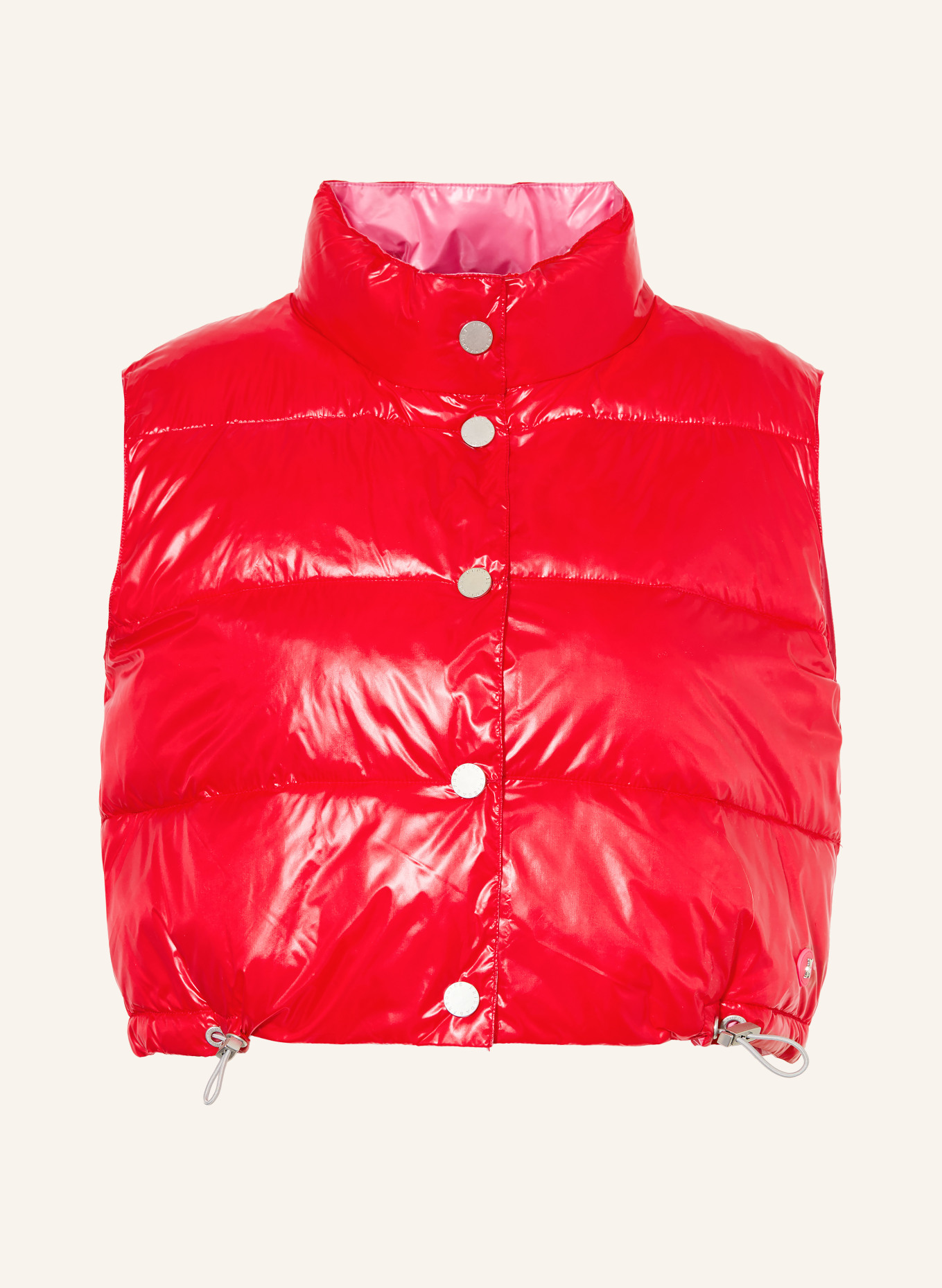 FRIEDA & FREDDIES Cropped-Steppweste MADDY zum Wenden: ROT