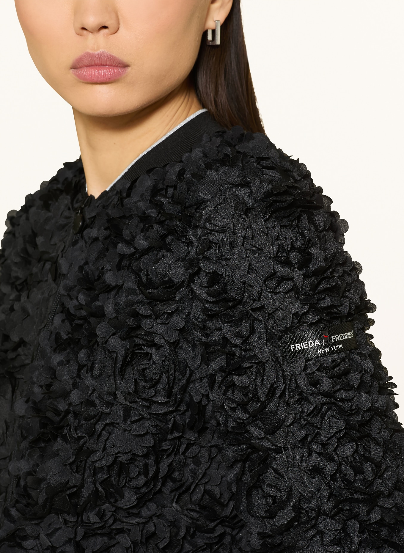 FRIEDA & FREDDIES JADE jacket with sequins: BLACK