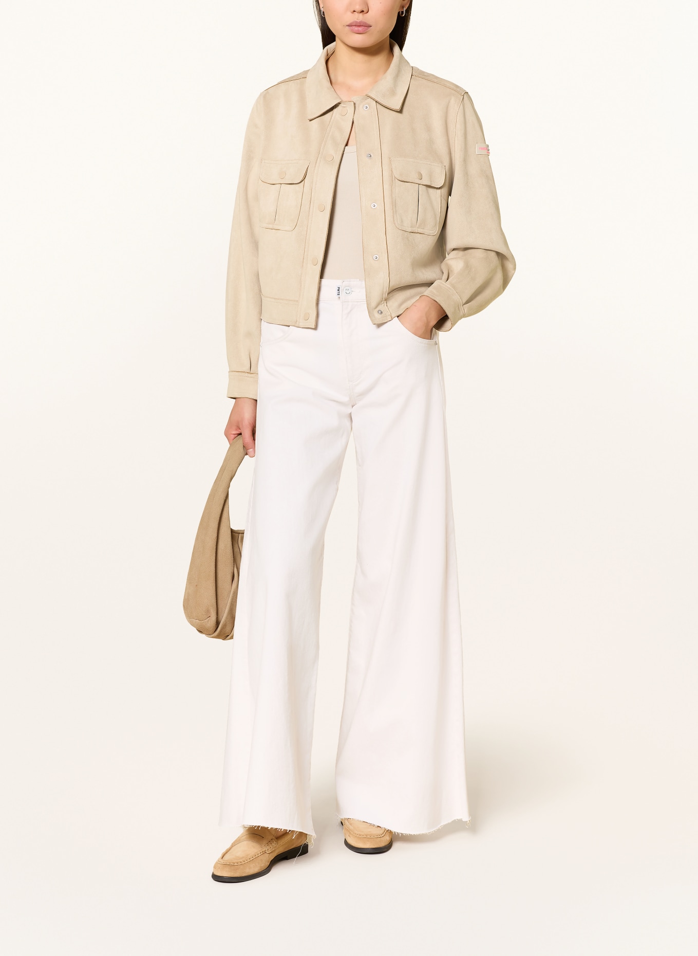 FRIEDA & FREDDIES Sako GERALDINE v koženém vzhledu: BÉŽOVÁ