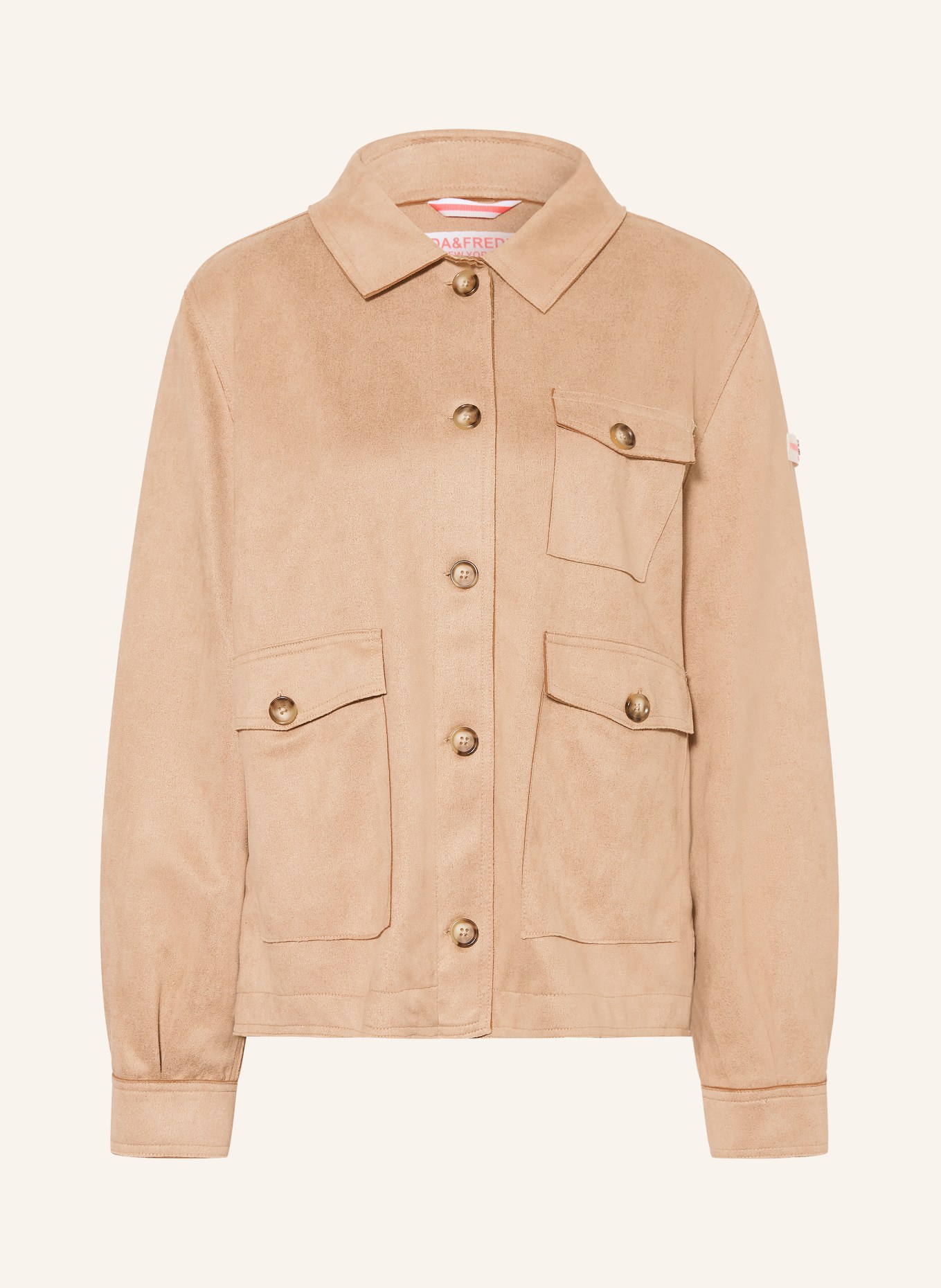 FRIEDA & FREDDIES MY RANGER field jacket in leather look: CAMEL