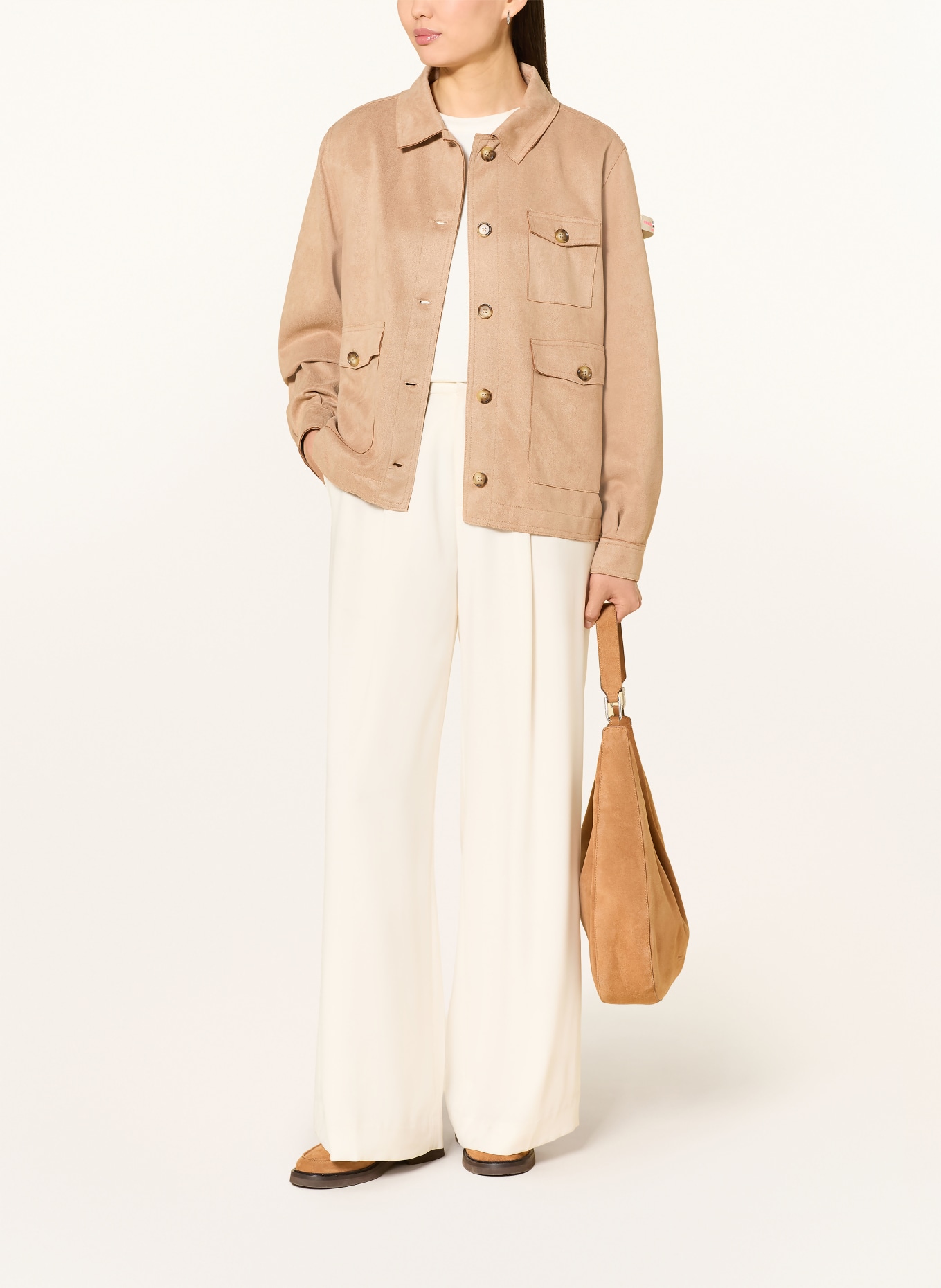 FRIEDA & FREDDIES MY RANGER field jacket in leather look: CAMEL