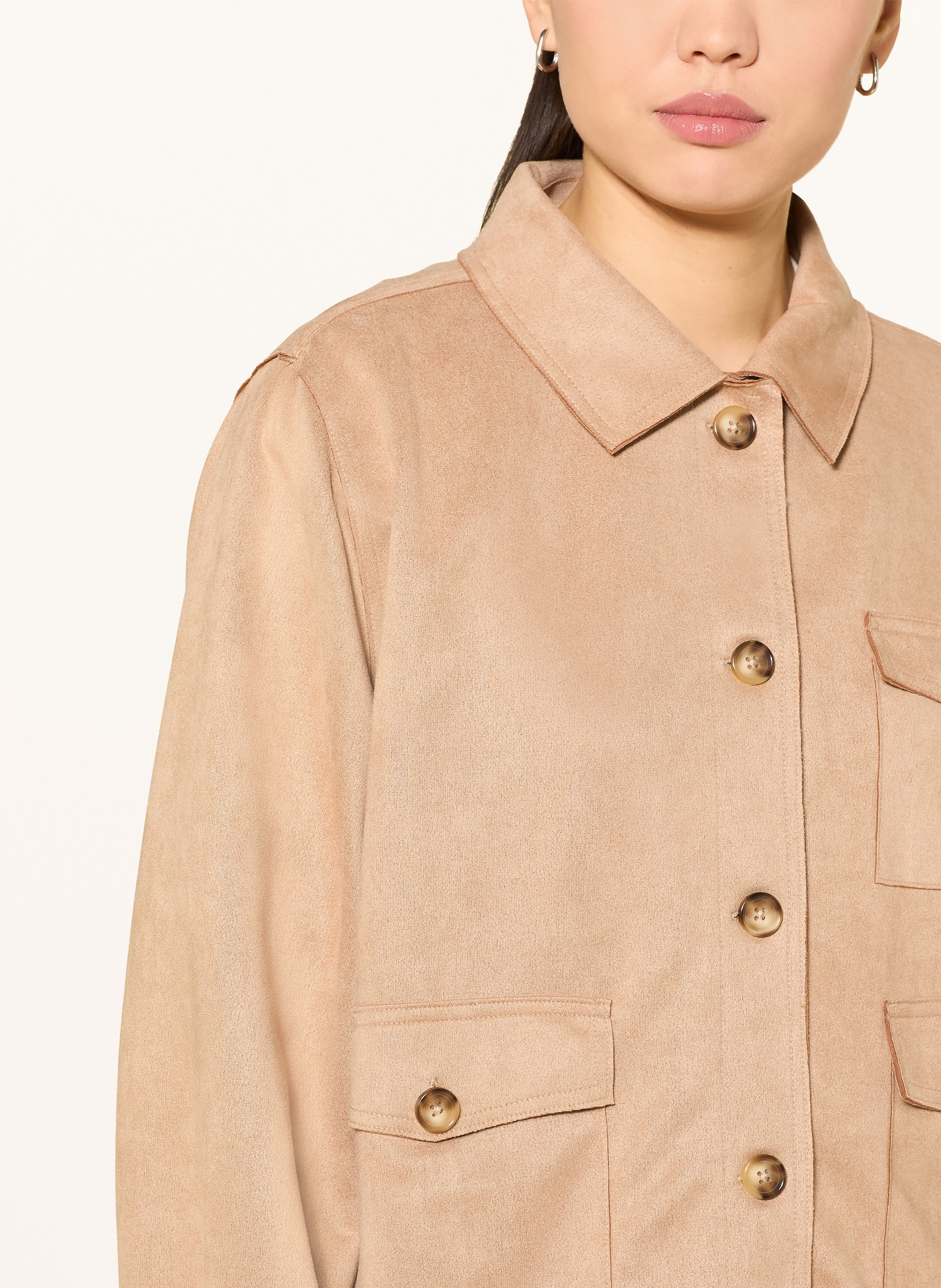 FRIEDA & FREDDIES MY RANGER field jacket in leather look: CAMEL