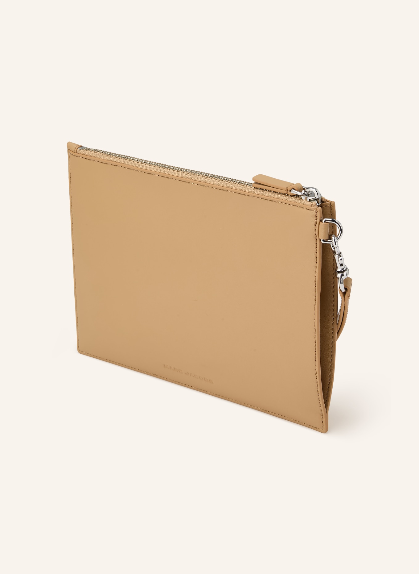 MARC JACOBS Pochette THE RUNWAY ILLUSTRATION WRISTLET: CHAMEAU / ARGENT / BLANC