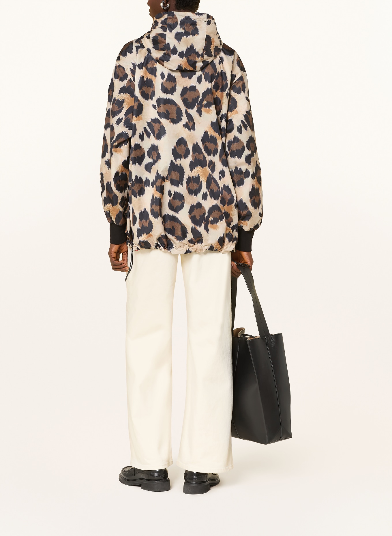 No.1 Como LUI reversible jacket: BEIGE / DARK BROWN / BLACK