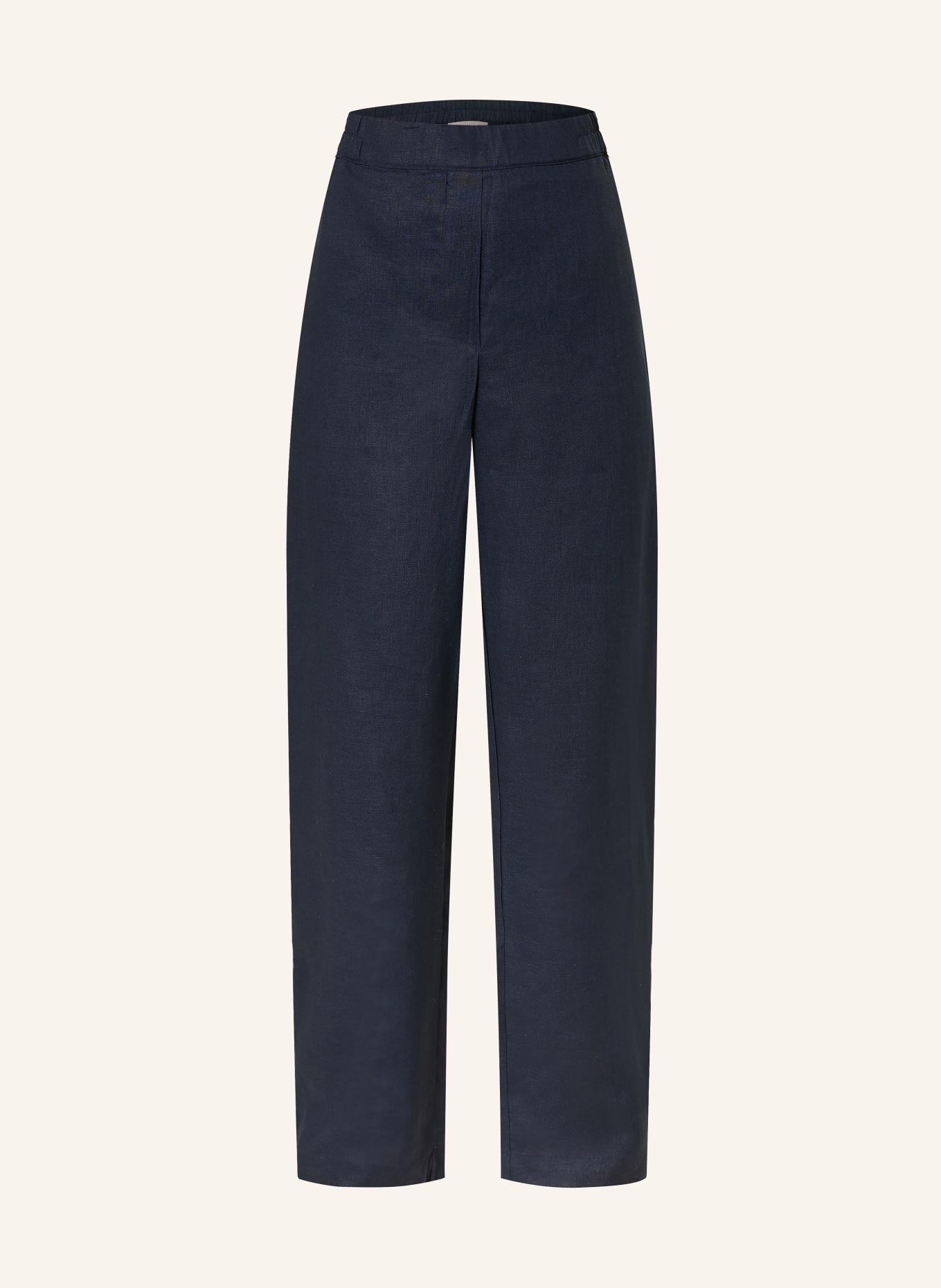 (THE MERCER) N.Y. Linen wide-leg pants: DARK BLUE