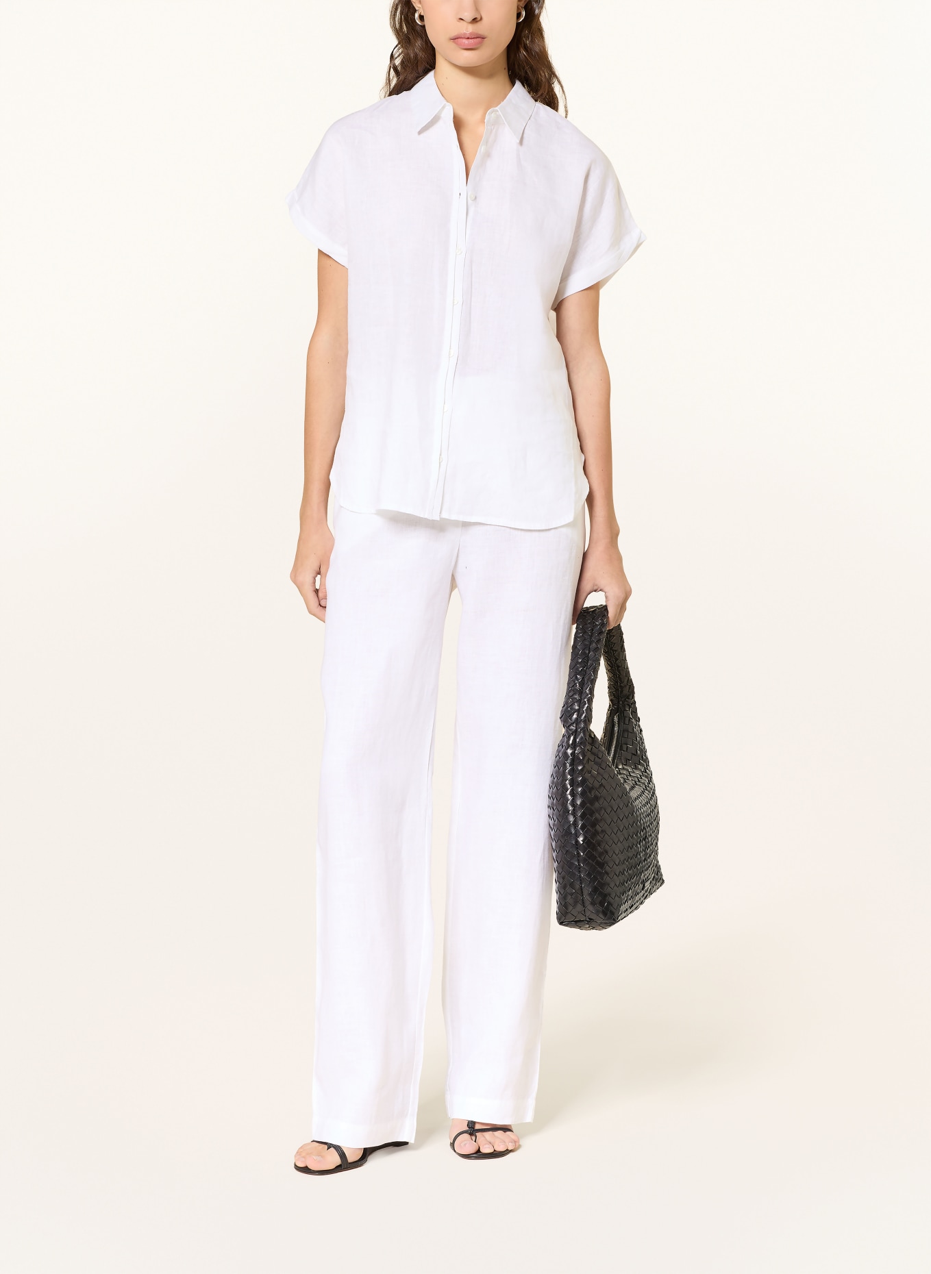 (THE MERCER) N.Y. Linen shirt blouse: WHITE
