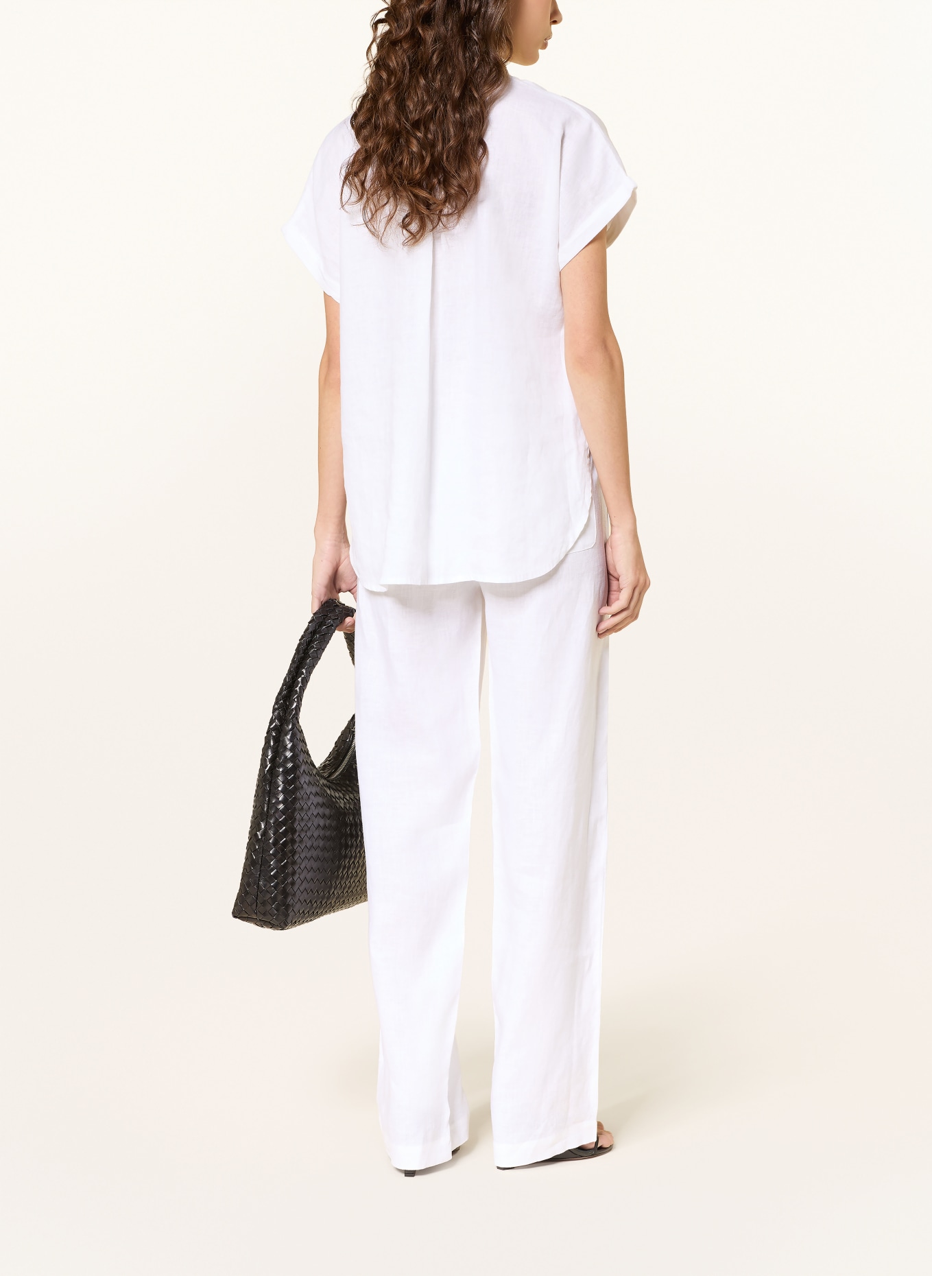 (THE MERCER) N.Y. Linen shirt blouse: WHITE