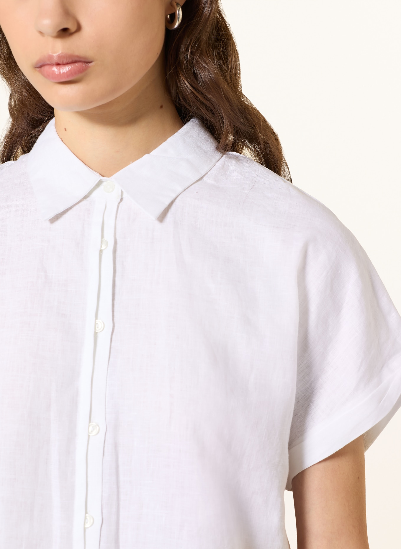 (THE MERCER) N.Y. Linen shirt blouse: WHITE