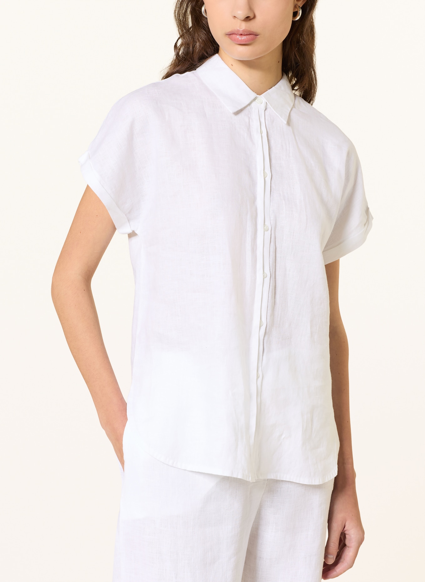 (THE MERCER) N.Y. Linen shirt blouse: WHITE