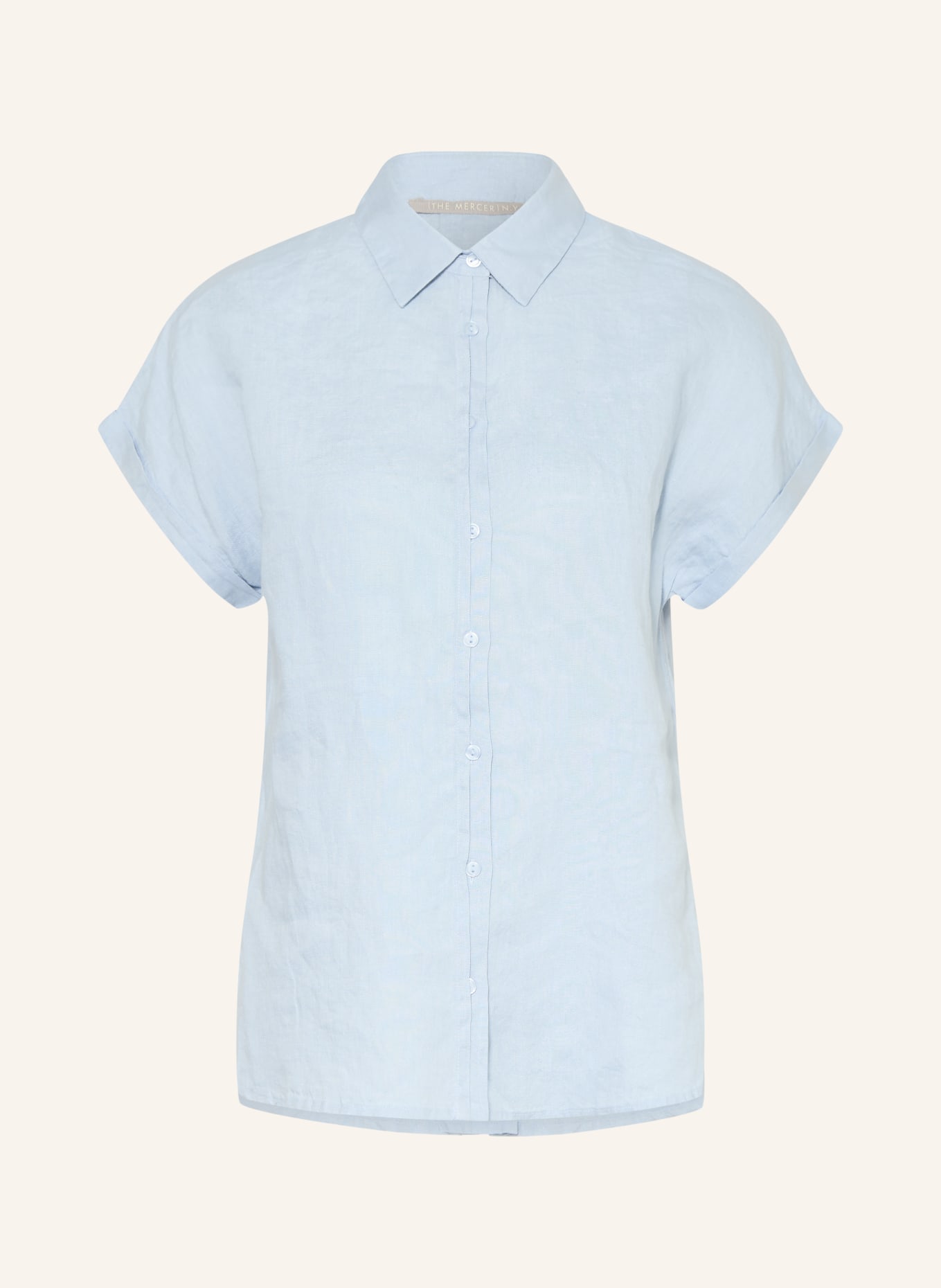 (THE MERCER) N.Y. Linen shirt blouse: LIGHT BLUE