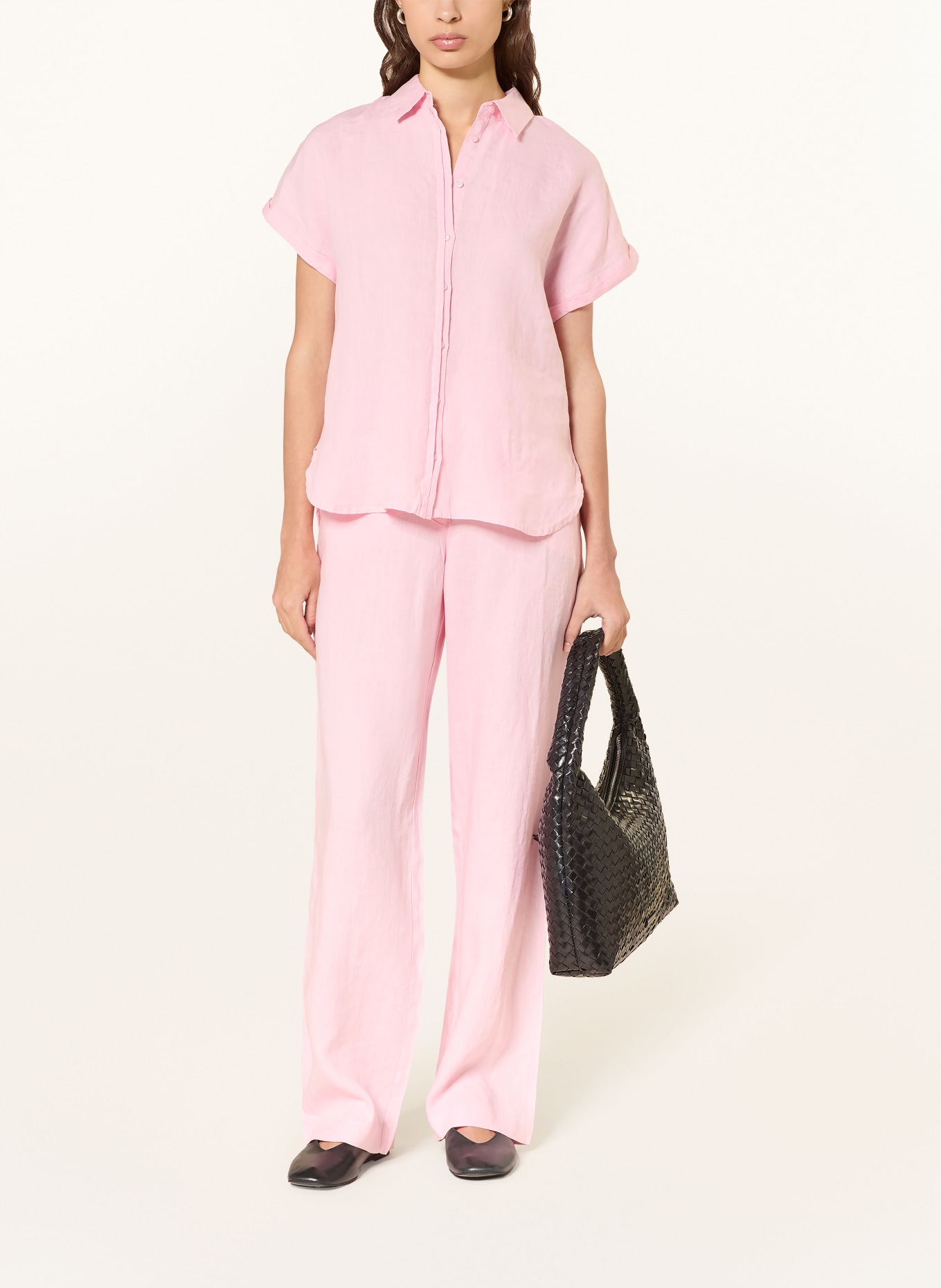 (THE MERCER) N.Y. Linen shirt blouse: PINK