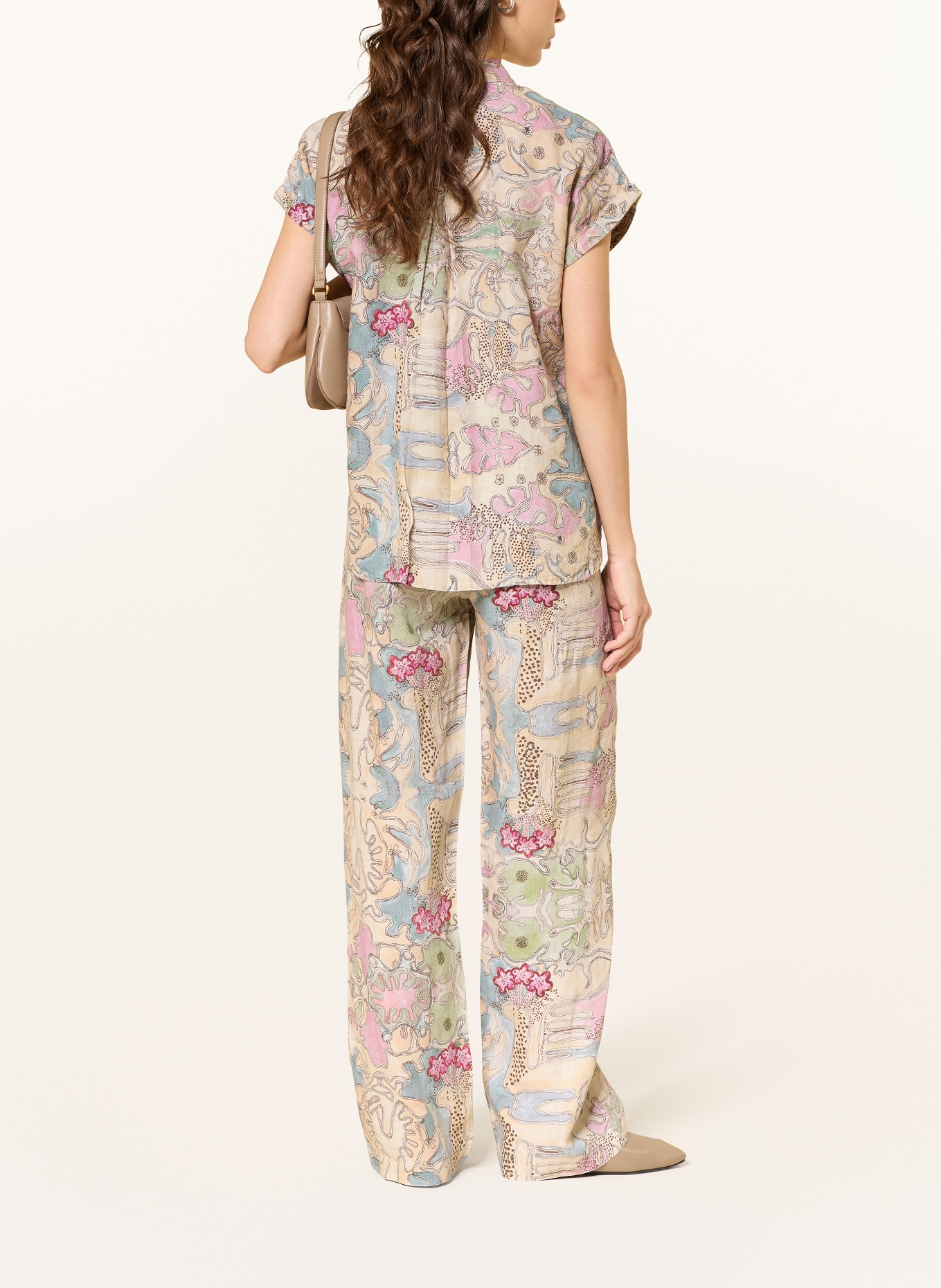 (THE MERCER) N.Y. shirt blouse: BEIGE / PINK / GREEN