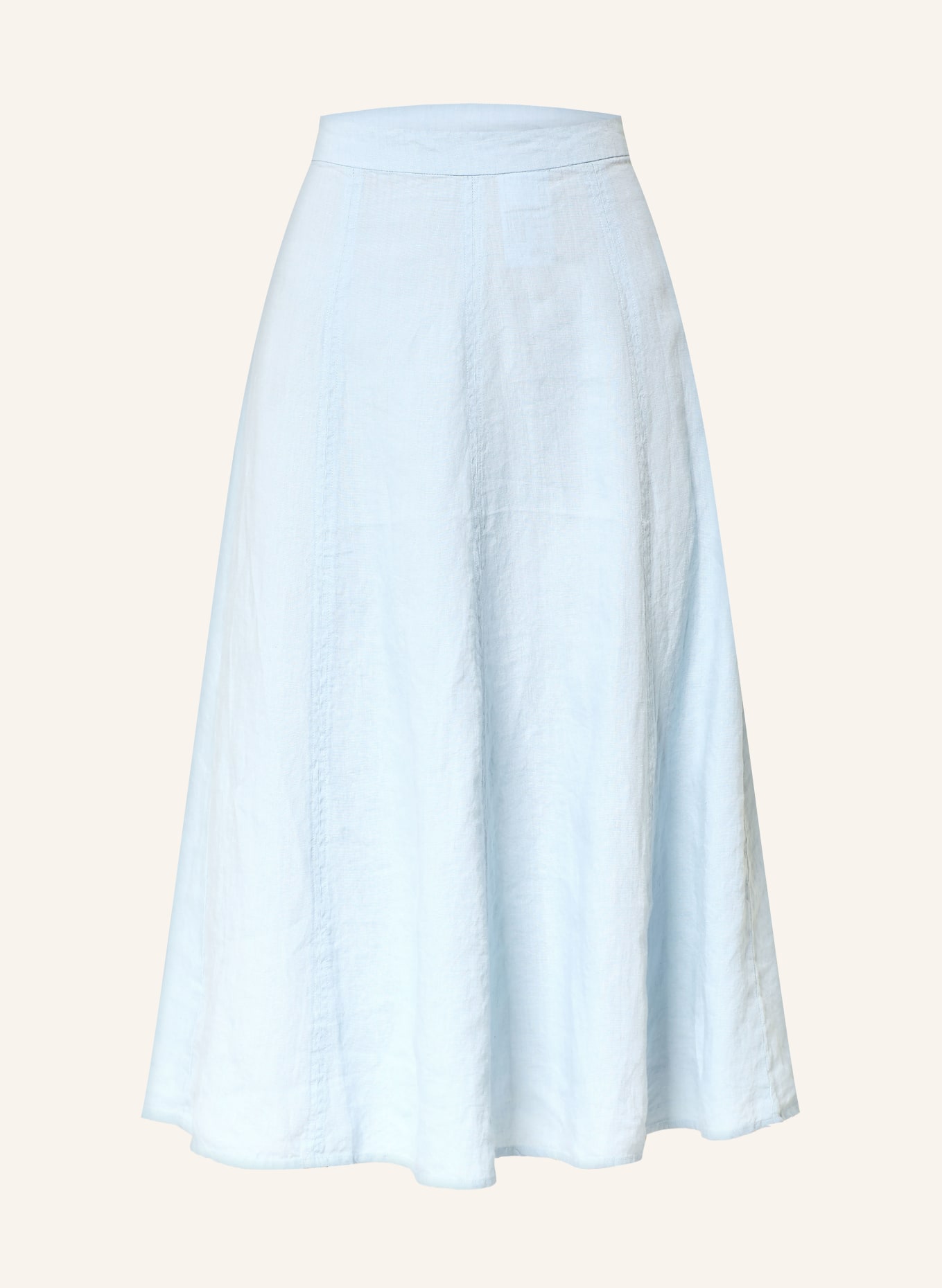 (THE MERCER) N.Y. linen skirt: LIGHT BLUE