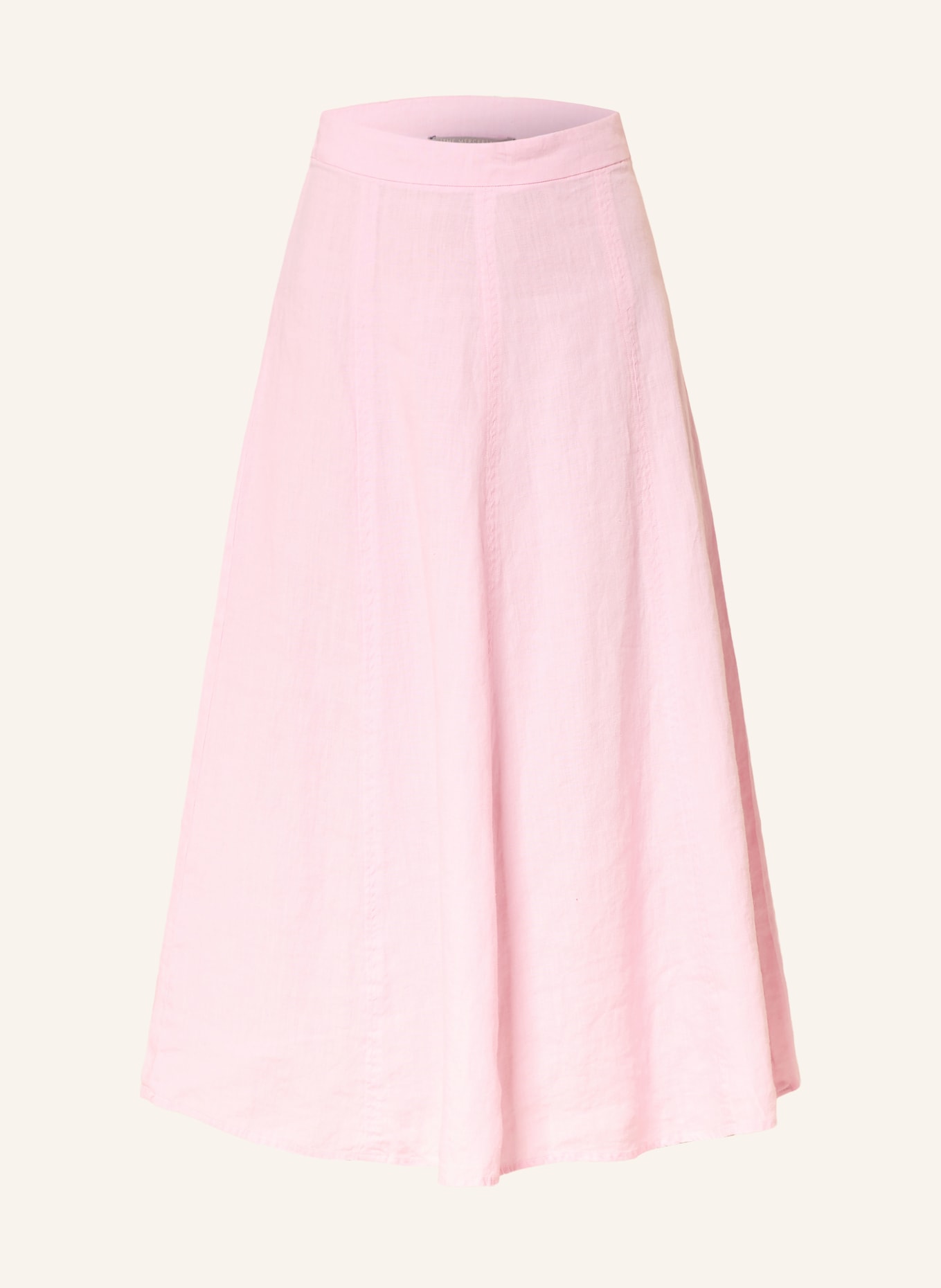 (THE MERCER) N.Y. linen skirt: PINK
