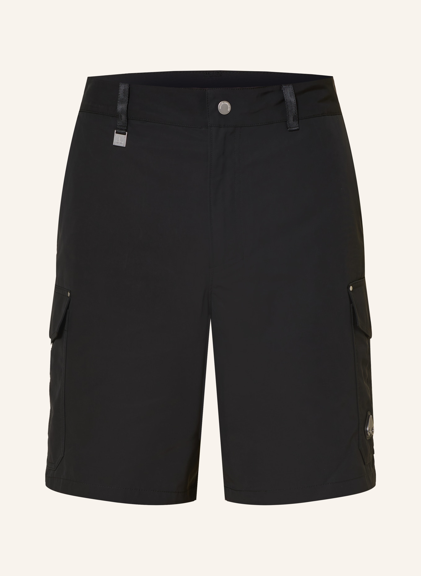 MOOSE KNUCKLES Kargo šortky BRADY: ČERNÁ