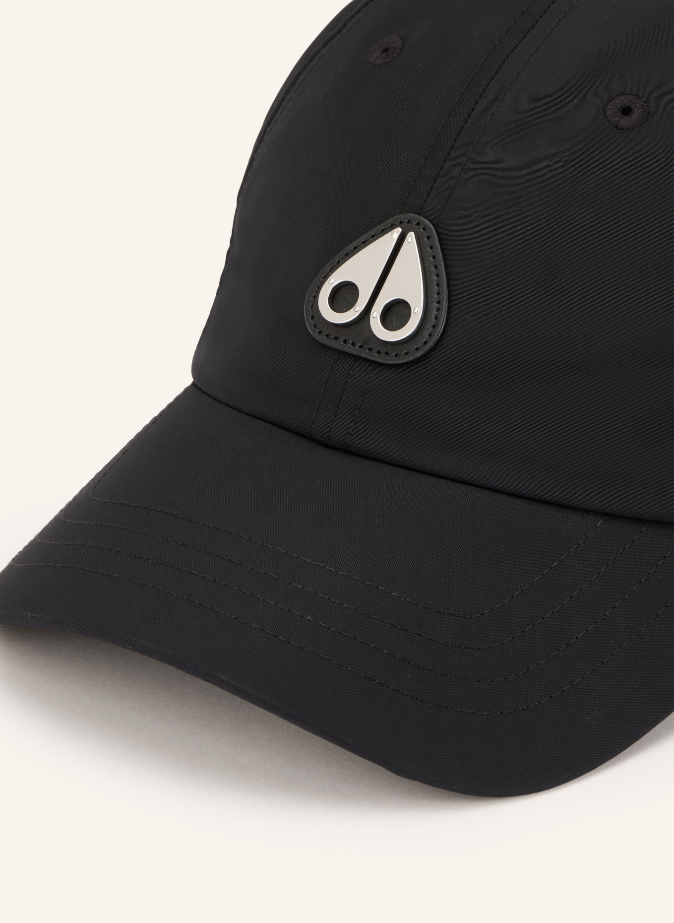 MOOSE KNUCKLES Cap CRESCENT: BLACK / SILVER