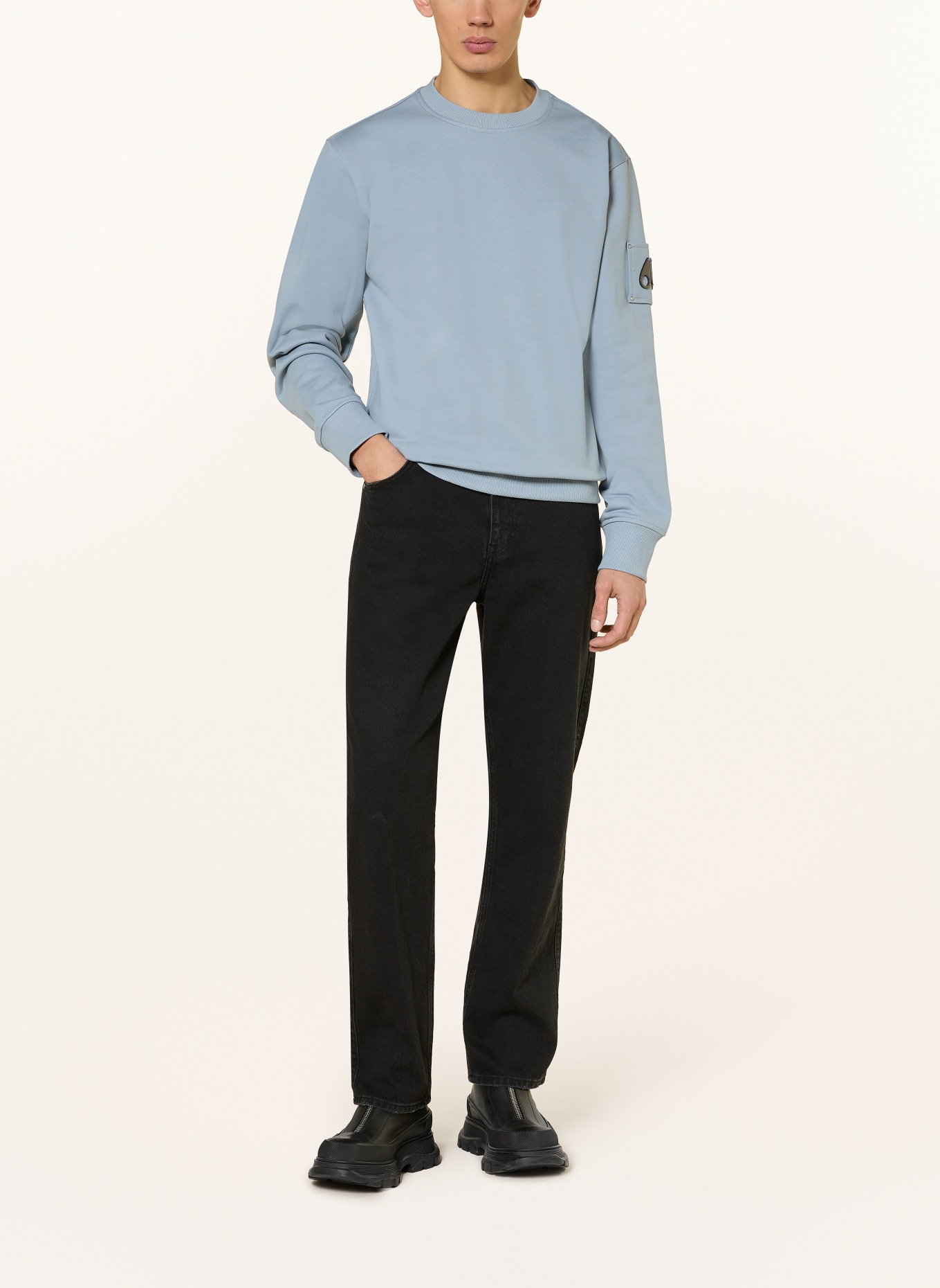 MOOSE KNUCKLES Sweatshirt HARTSFIELD: BLAUGRAU