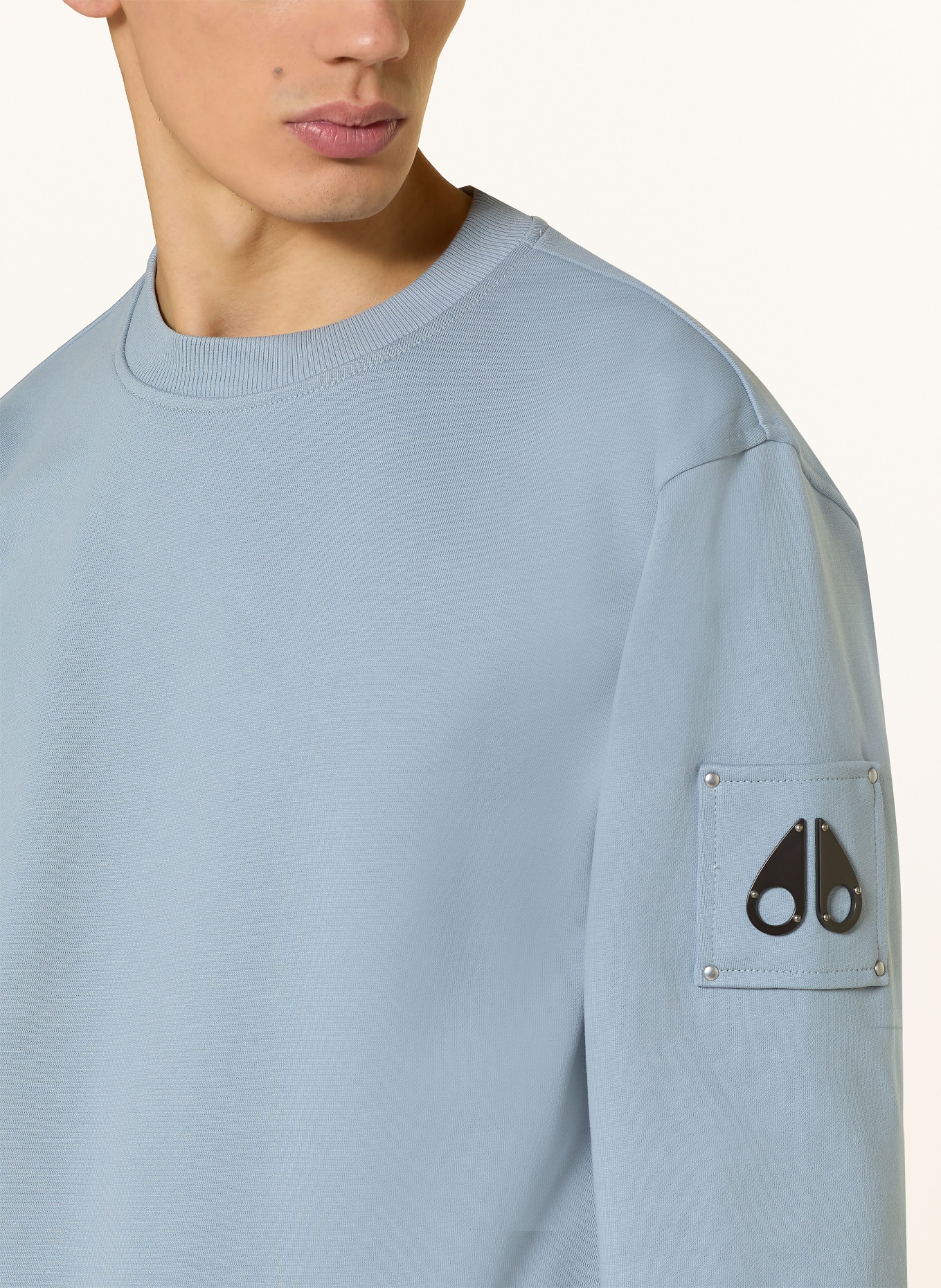 MOOSE KNUCKLES Sweatshirt HARTSFIELD: BLAUGRAU